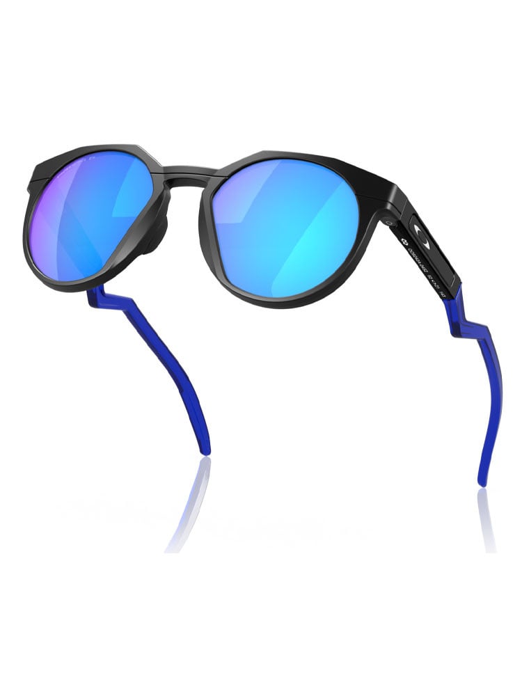 Oakley HSTN (Asia Fit) Sunglasses - Matte Black w/ Prizm Sapphire Polarised