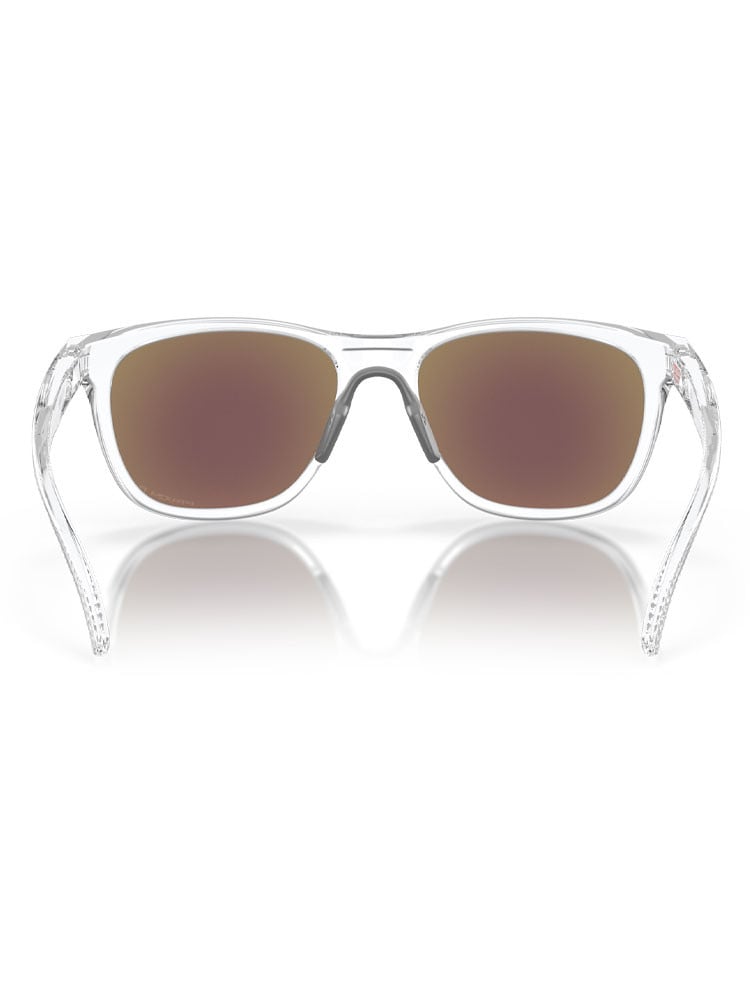 Oakley Leadline Sunglasses - Polished Clear w/ Prizm Sapphire Polarised
