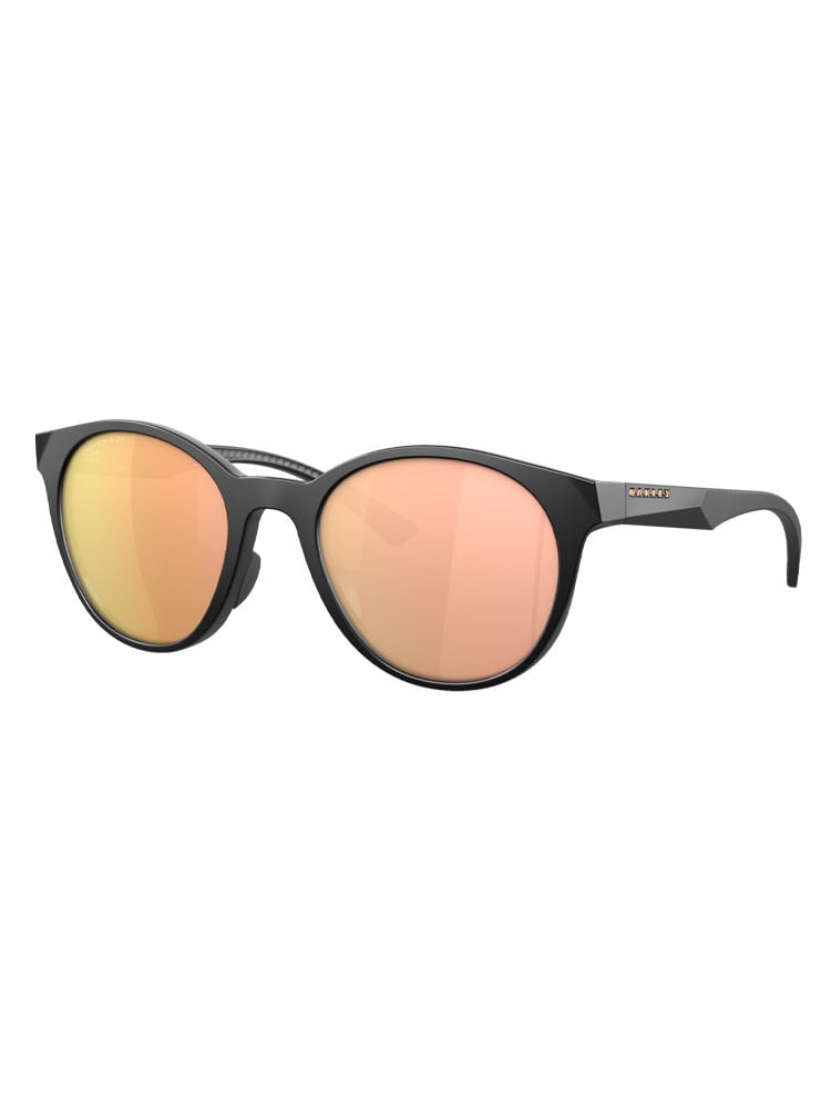 Oakley Spindrift Sunglasses - Matte Black w/ Prizm Rose Gold Polarised
