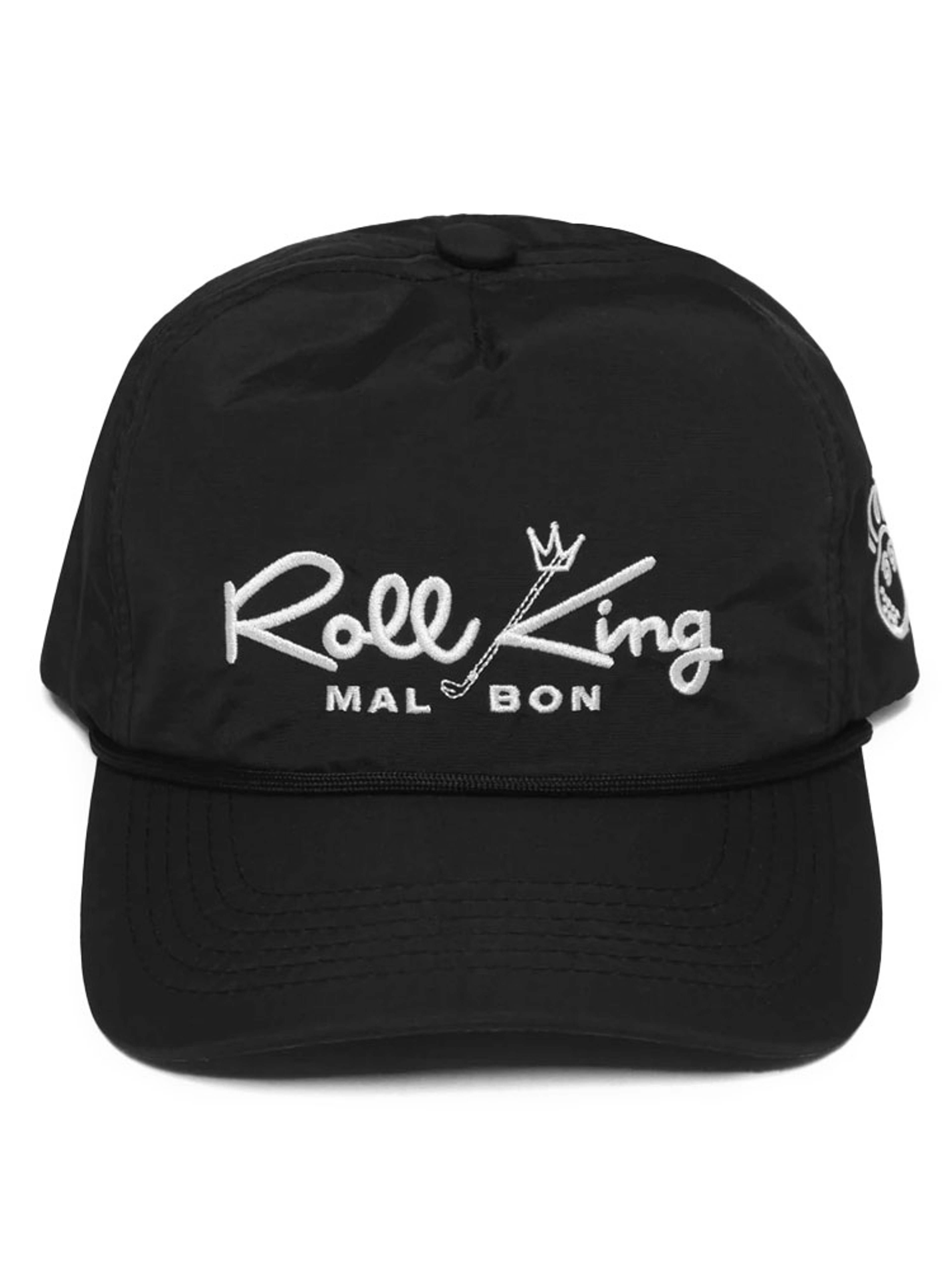 Malbon Roll King Nylon Rope Hat - Black