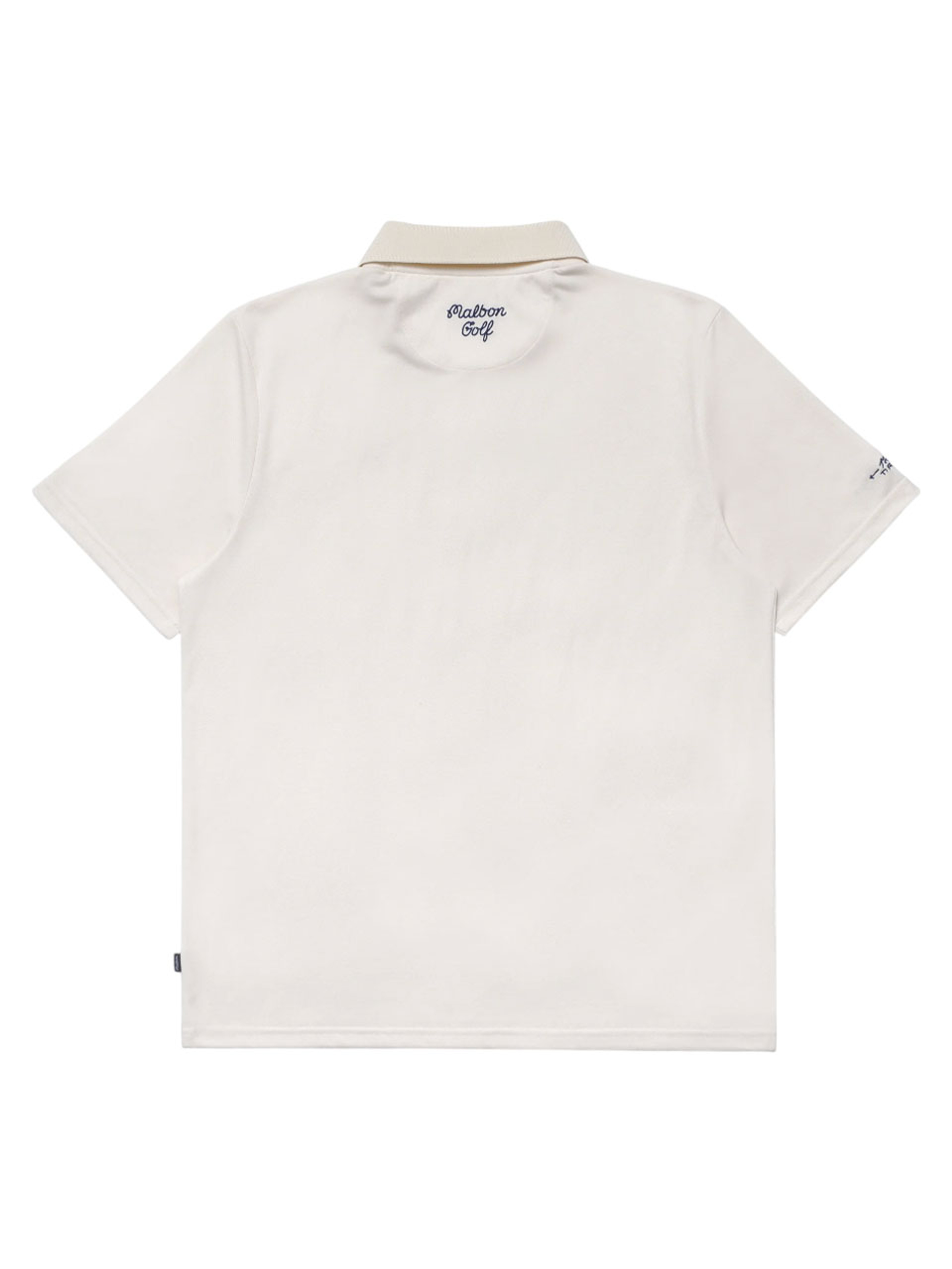 Malbon Trophy Performance Pique Polo - Ivory