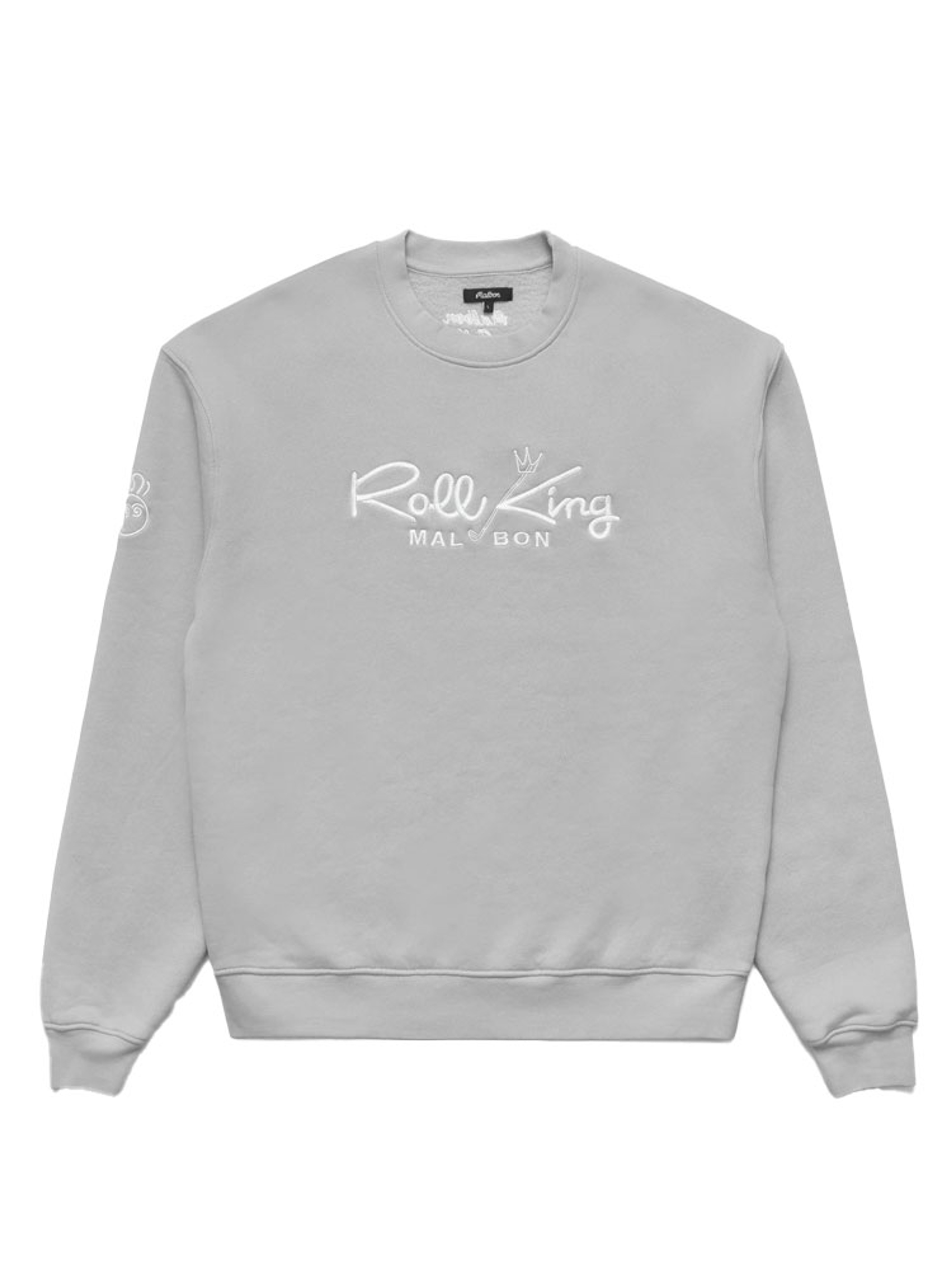 Malbon Roll King Crew Fleece - Steel
