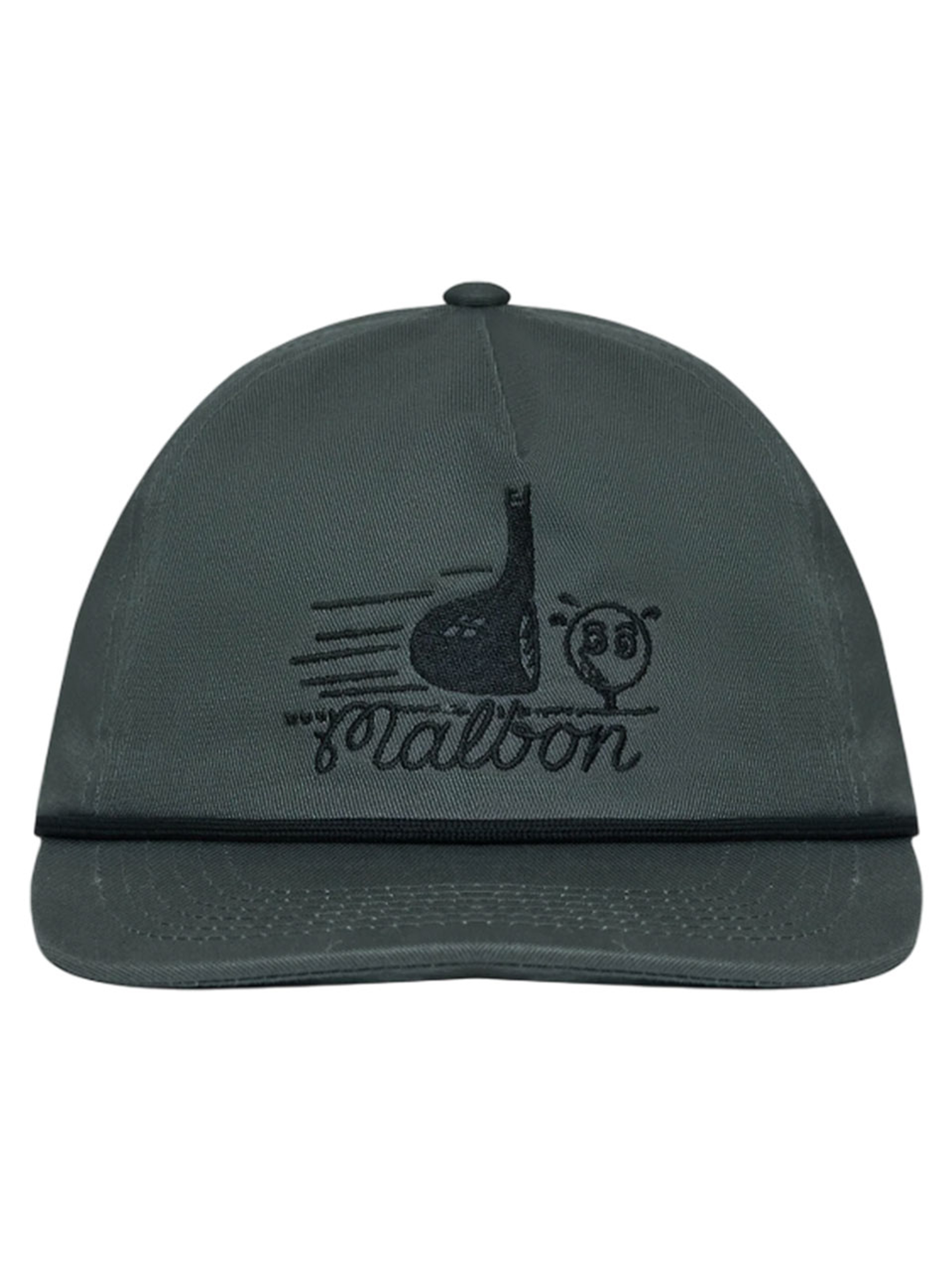 Malbon Punch Shot Cotton Twill Rope Hat - Grey