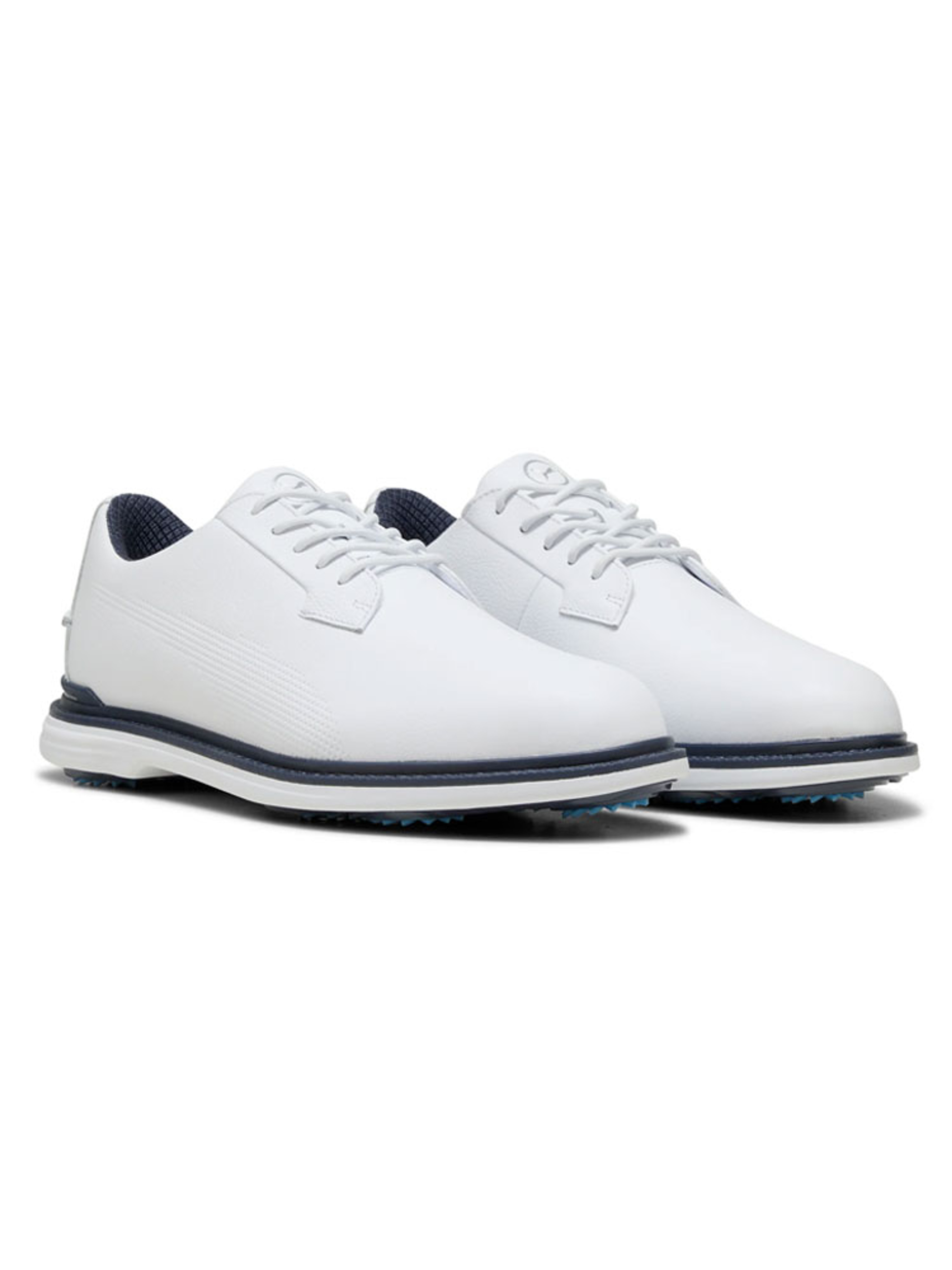 Puma Royale Golf Shoes - Puma White/Deep Navy/Team Light Blue