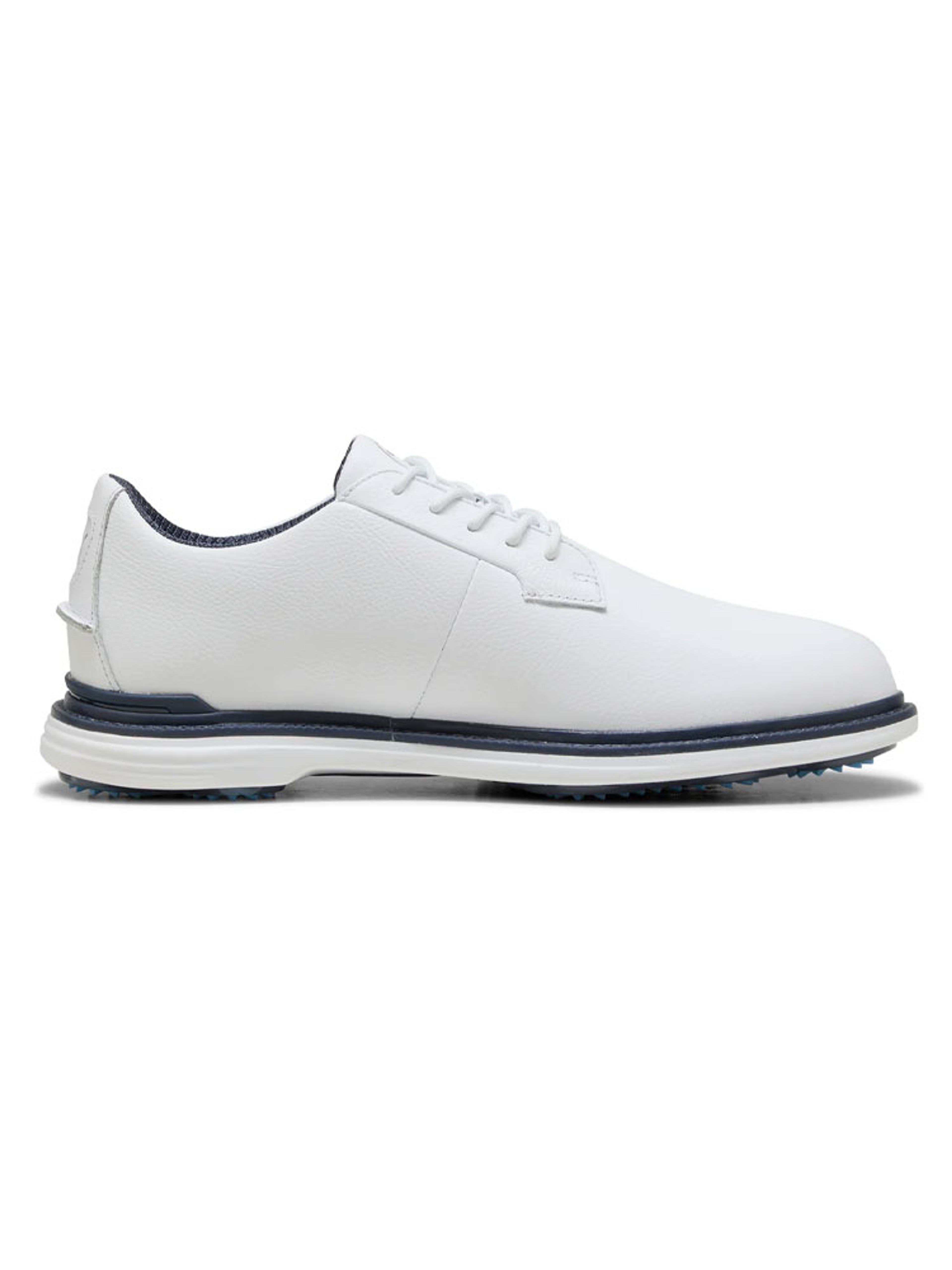 Puma Royale Golf Shoes - Puma White/Deep Navy/Team Light Blue