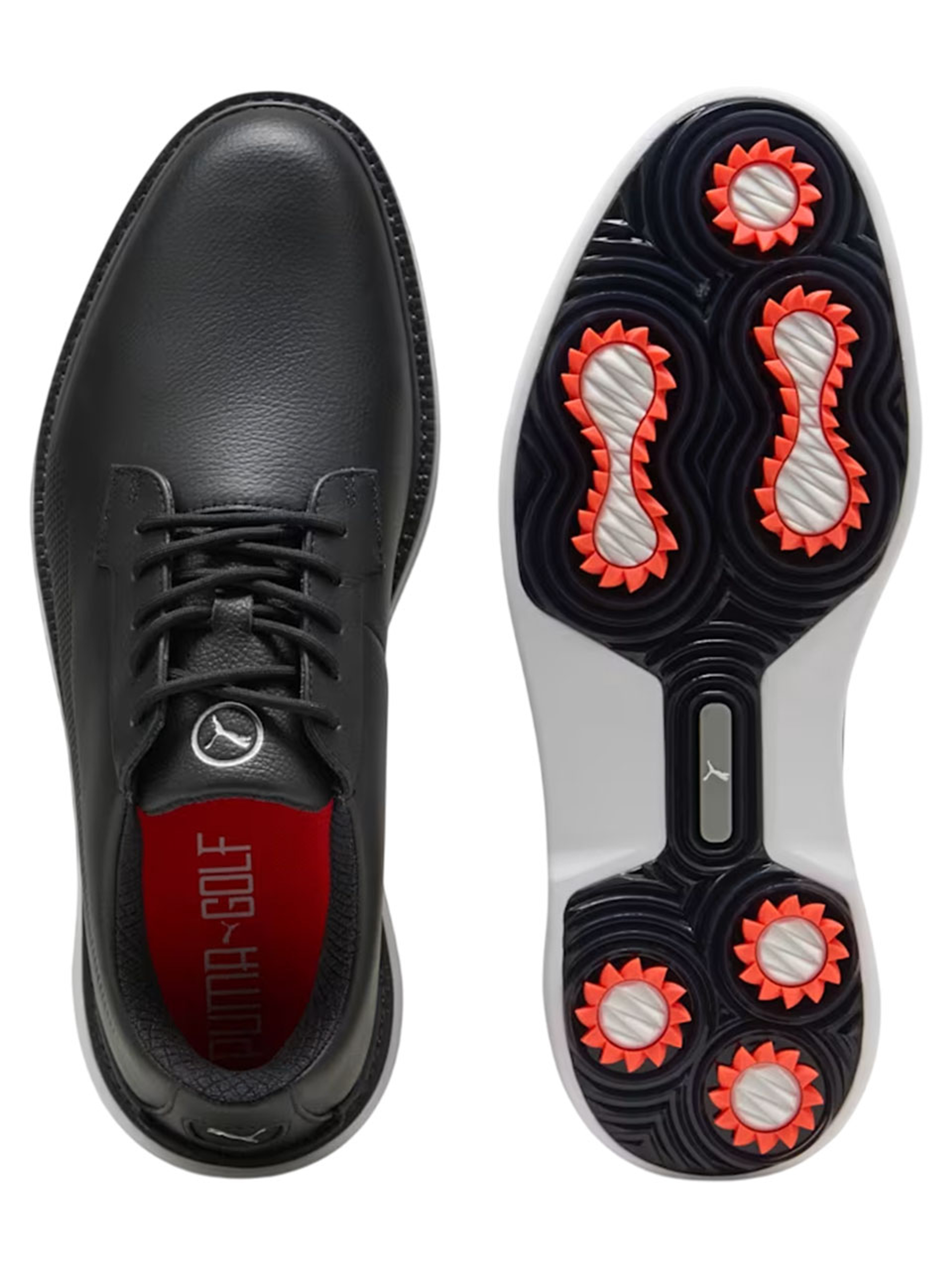 Puma Royale Golf Shoes - Puma Black/Flat Dark Grey/Red Blast