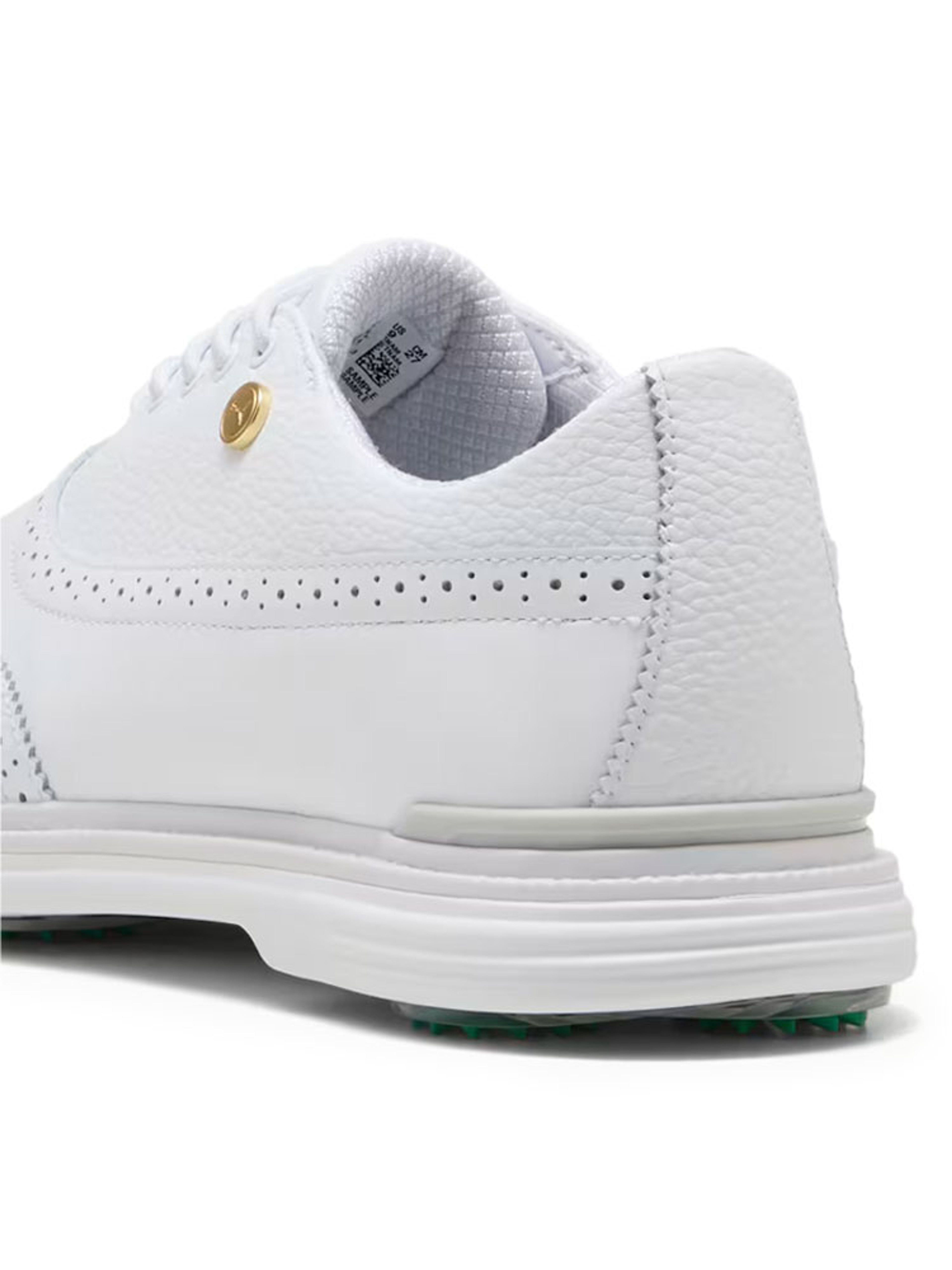 Puma Royale Wingtip Golf Shoes - Puma White/Vapor Grey/Grassy Green