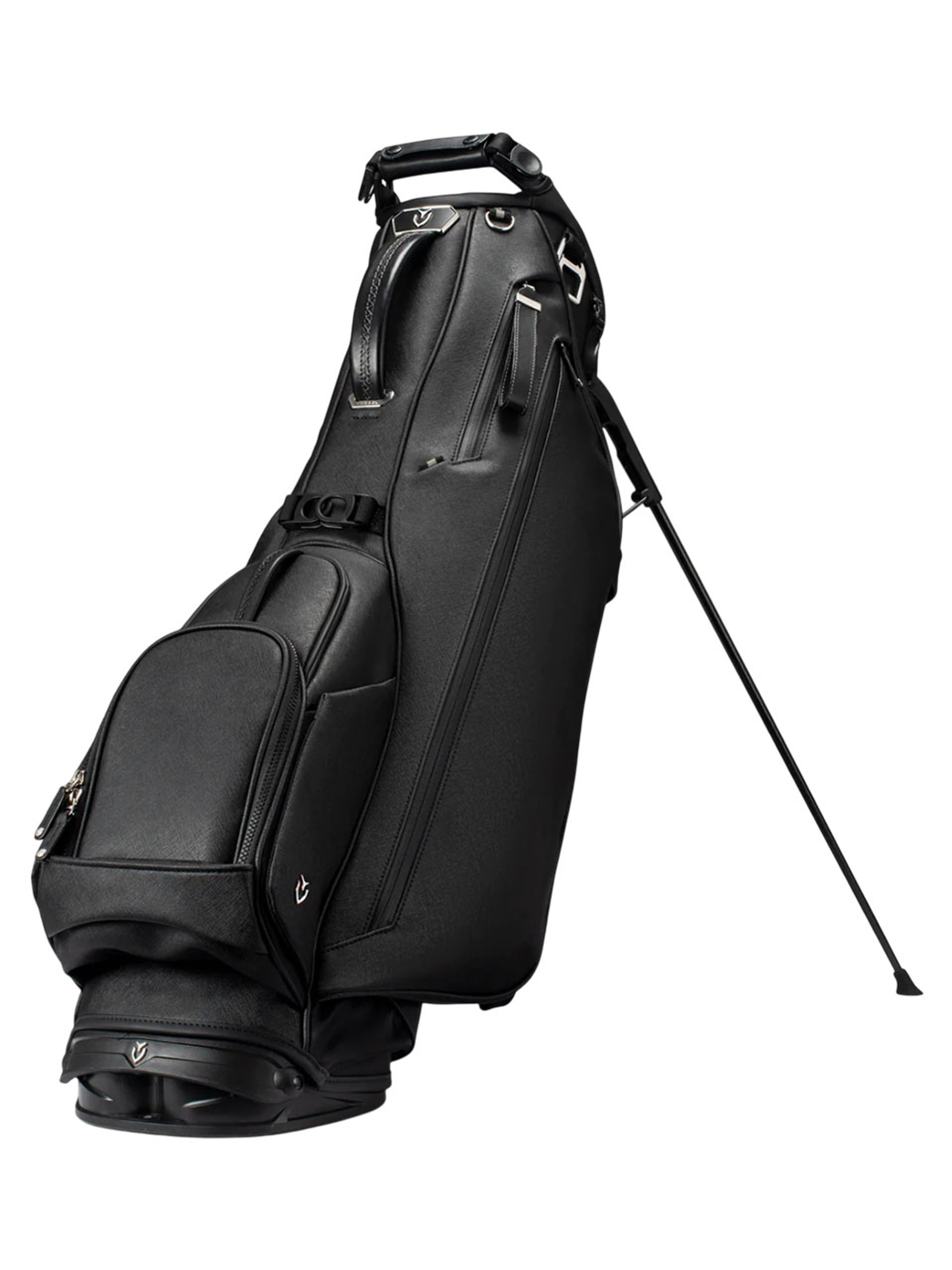 Vessel Lux Crosshatch Stand Bag - Black