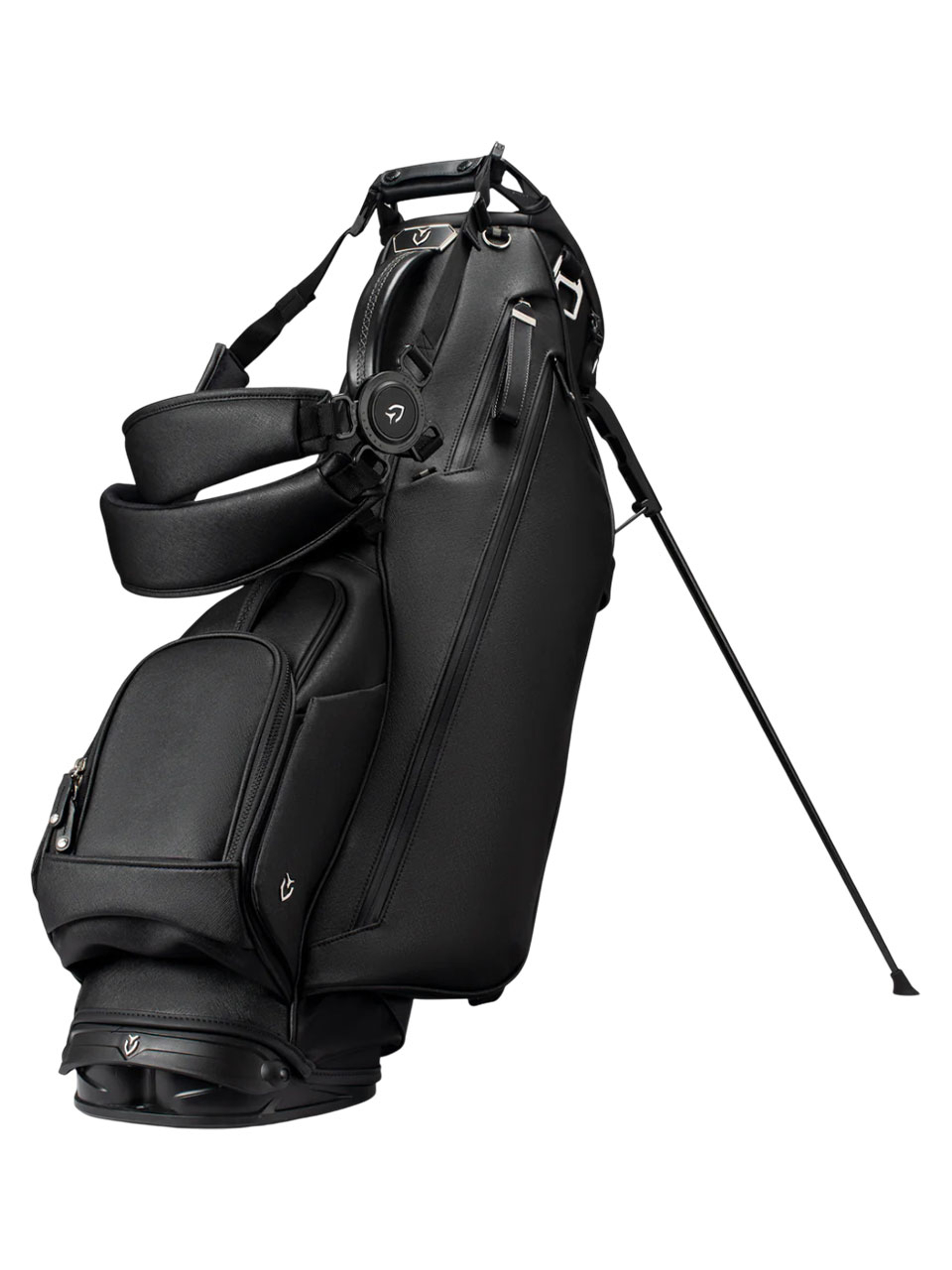 Vessel Lux Crosshatch Stand Bag - Black