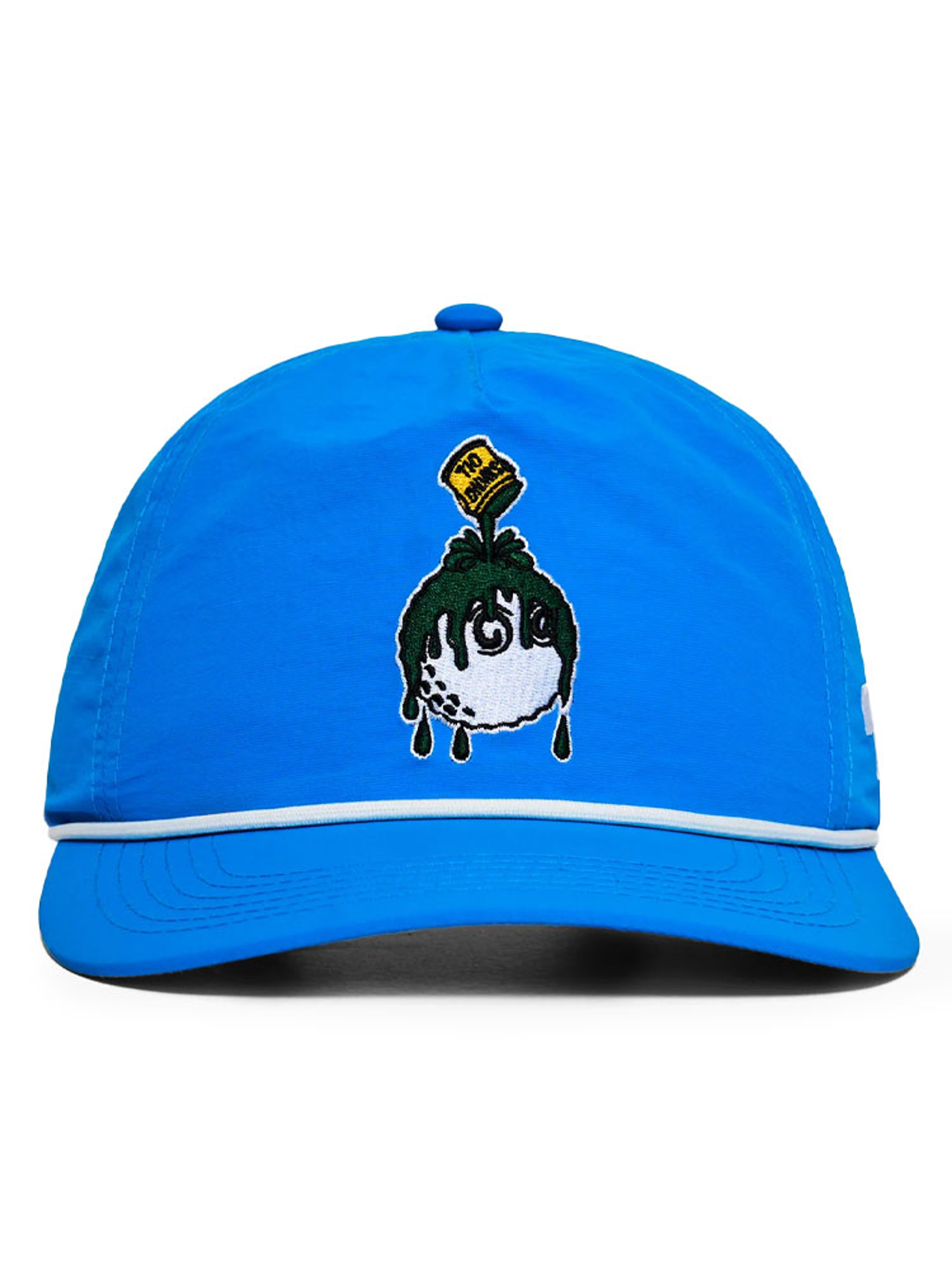 Malbon Swing Oil Nylon Rope Hat - Blue