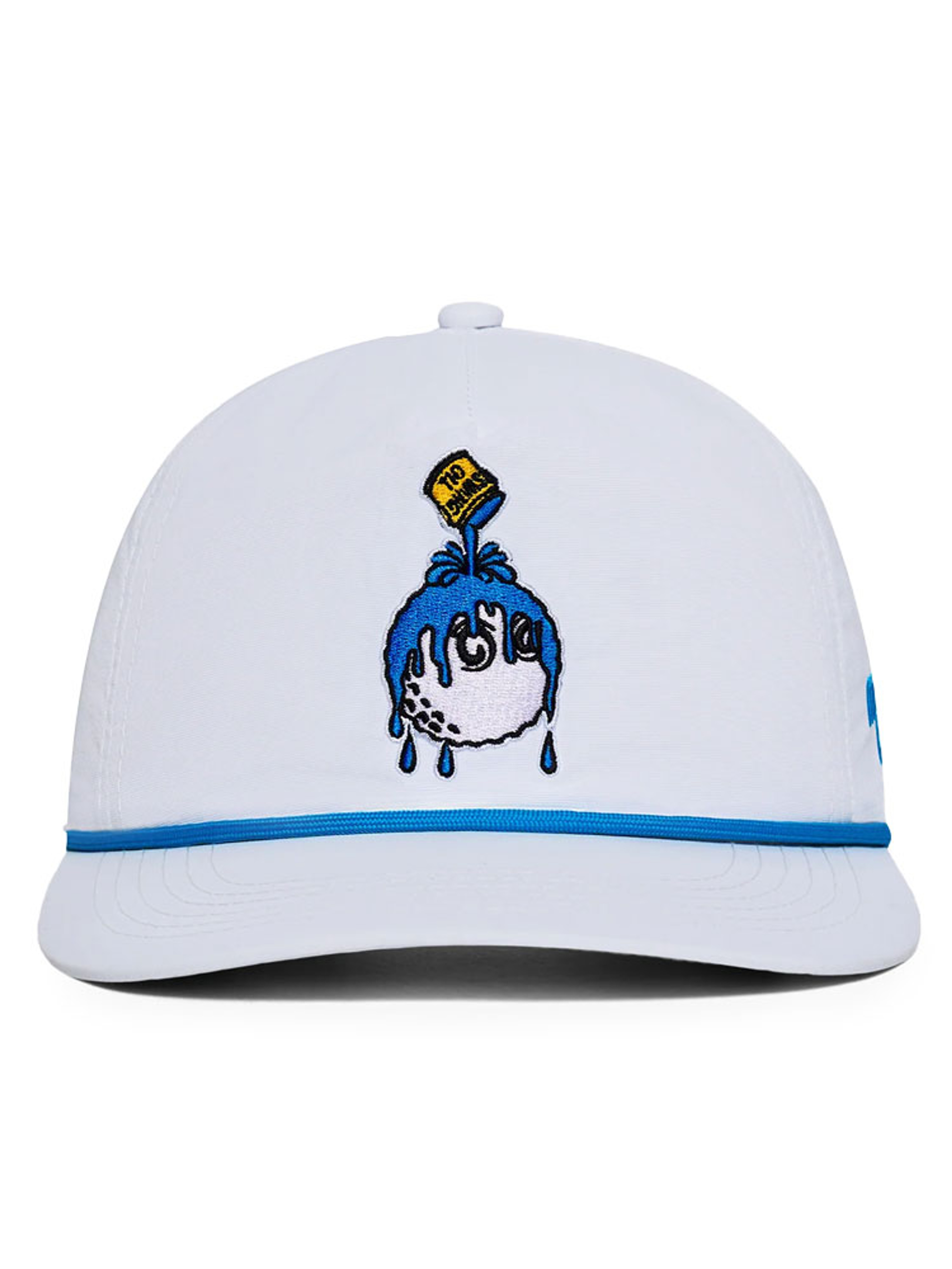 Malbon Swing Oil Nylon Rope Hat - White