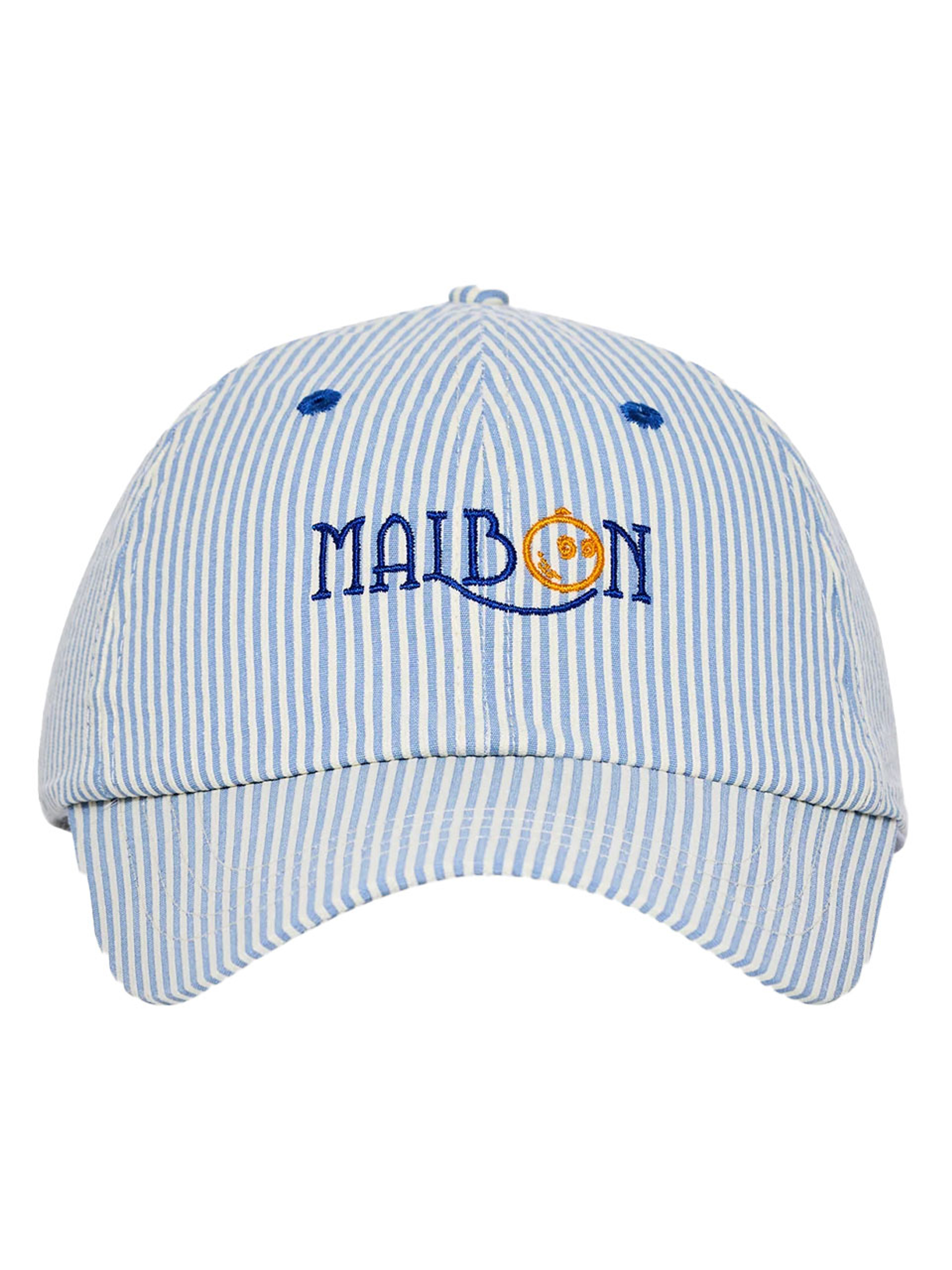 Malbon Grasse Seersucker Dad Cap - Blue