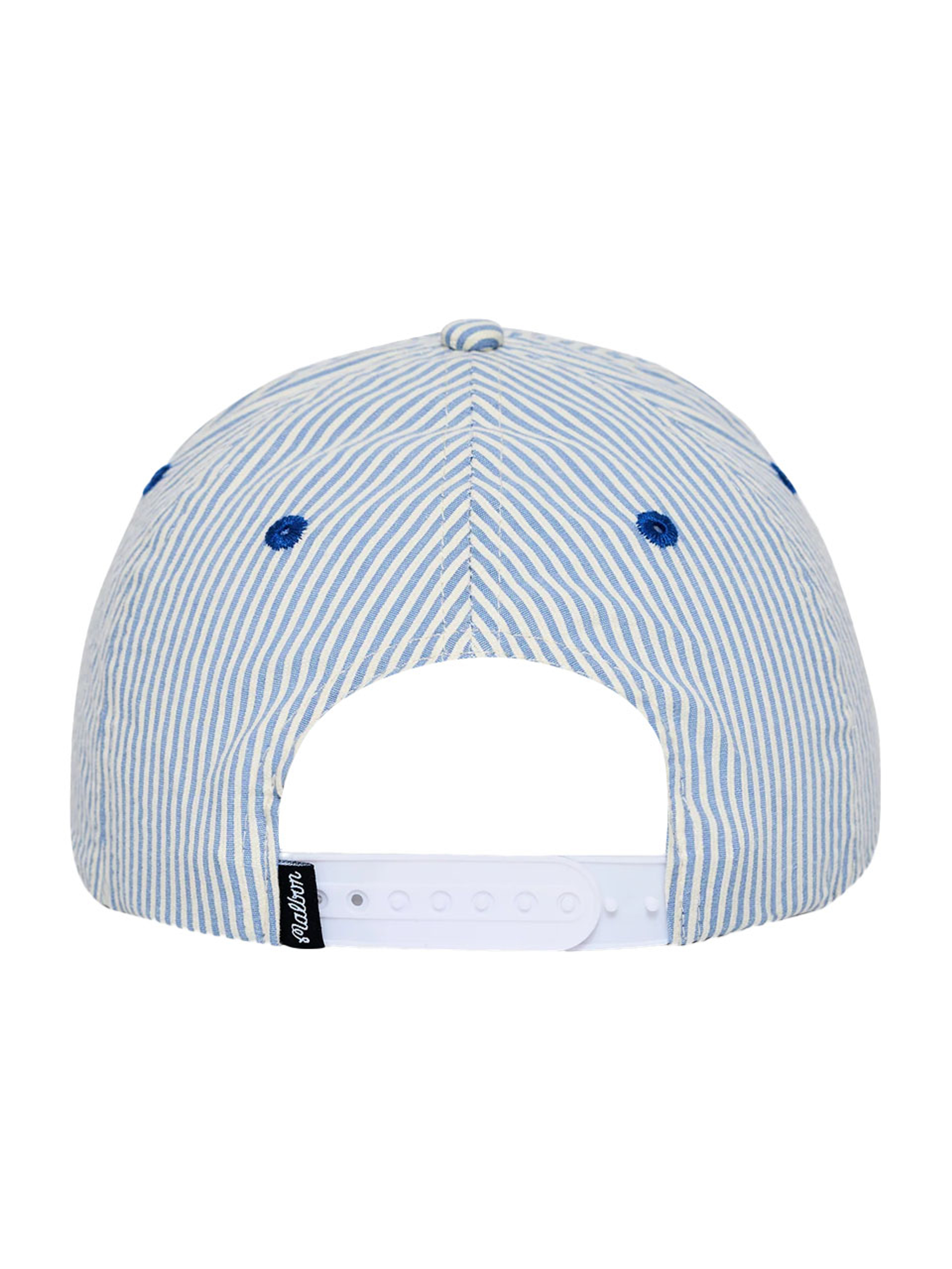 Malbon Grasse Seersucker Dad Cap - Blue