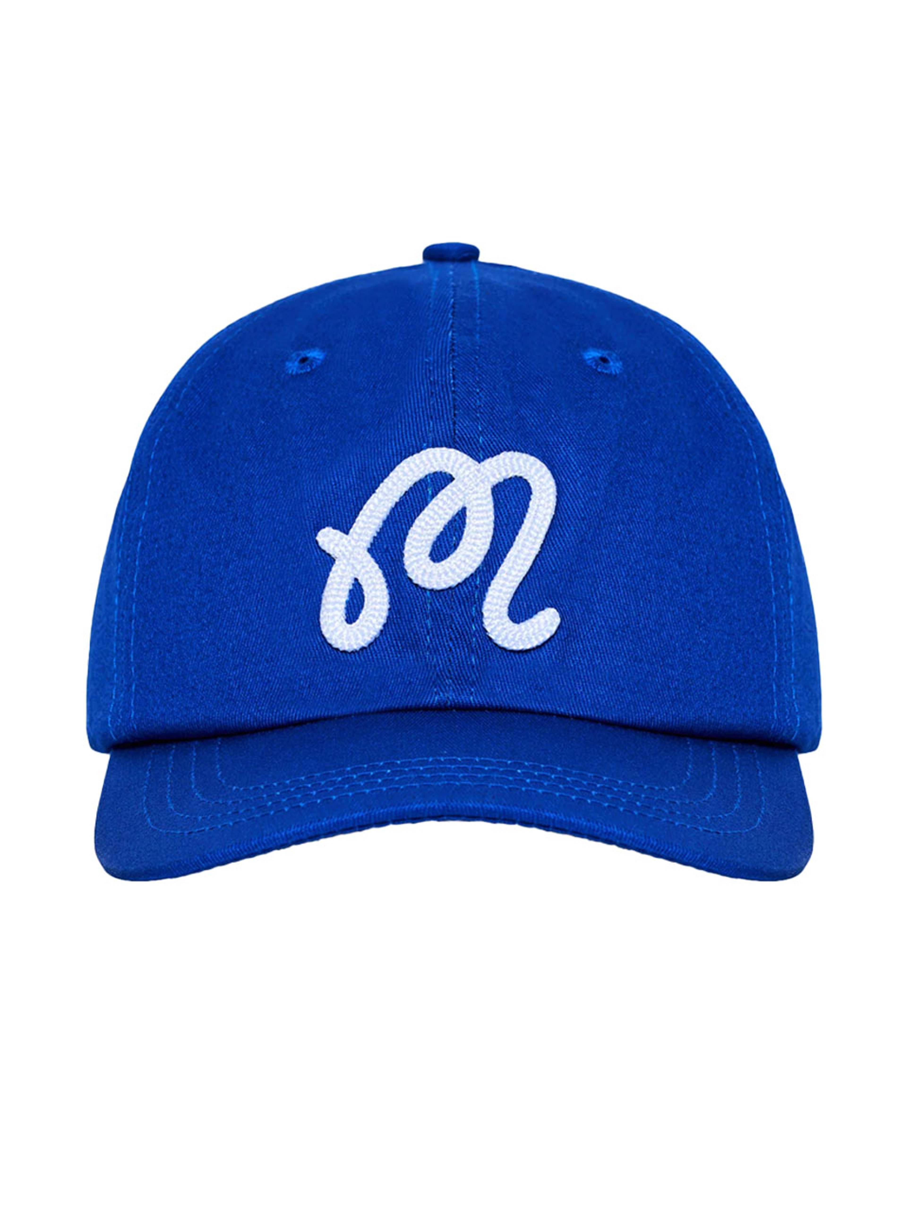 Malbon Script Chainstitch Painters Cap - Blue