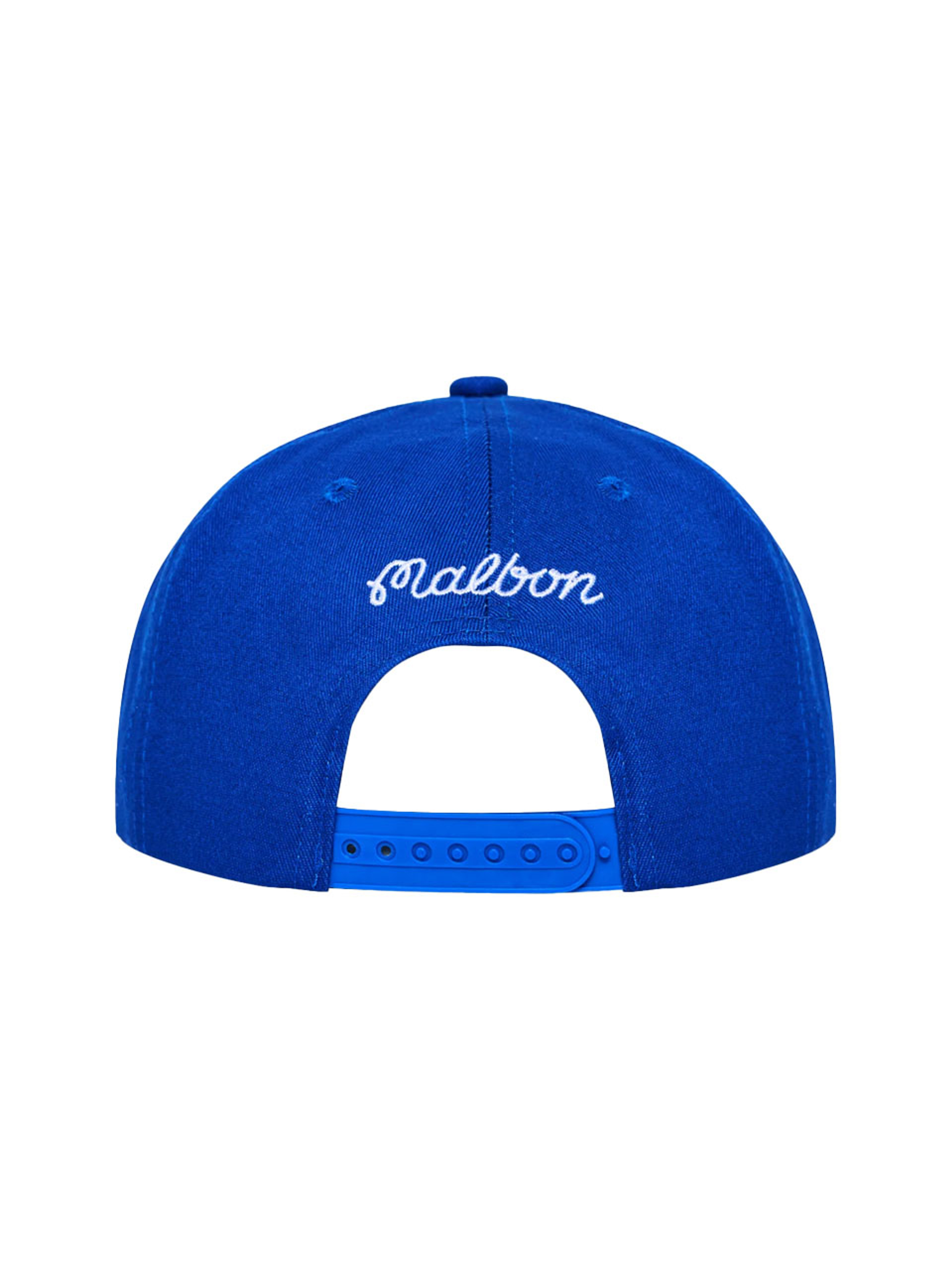 Malbon Script Chainstitch Painters Cap - Blue