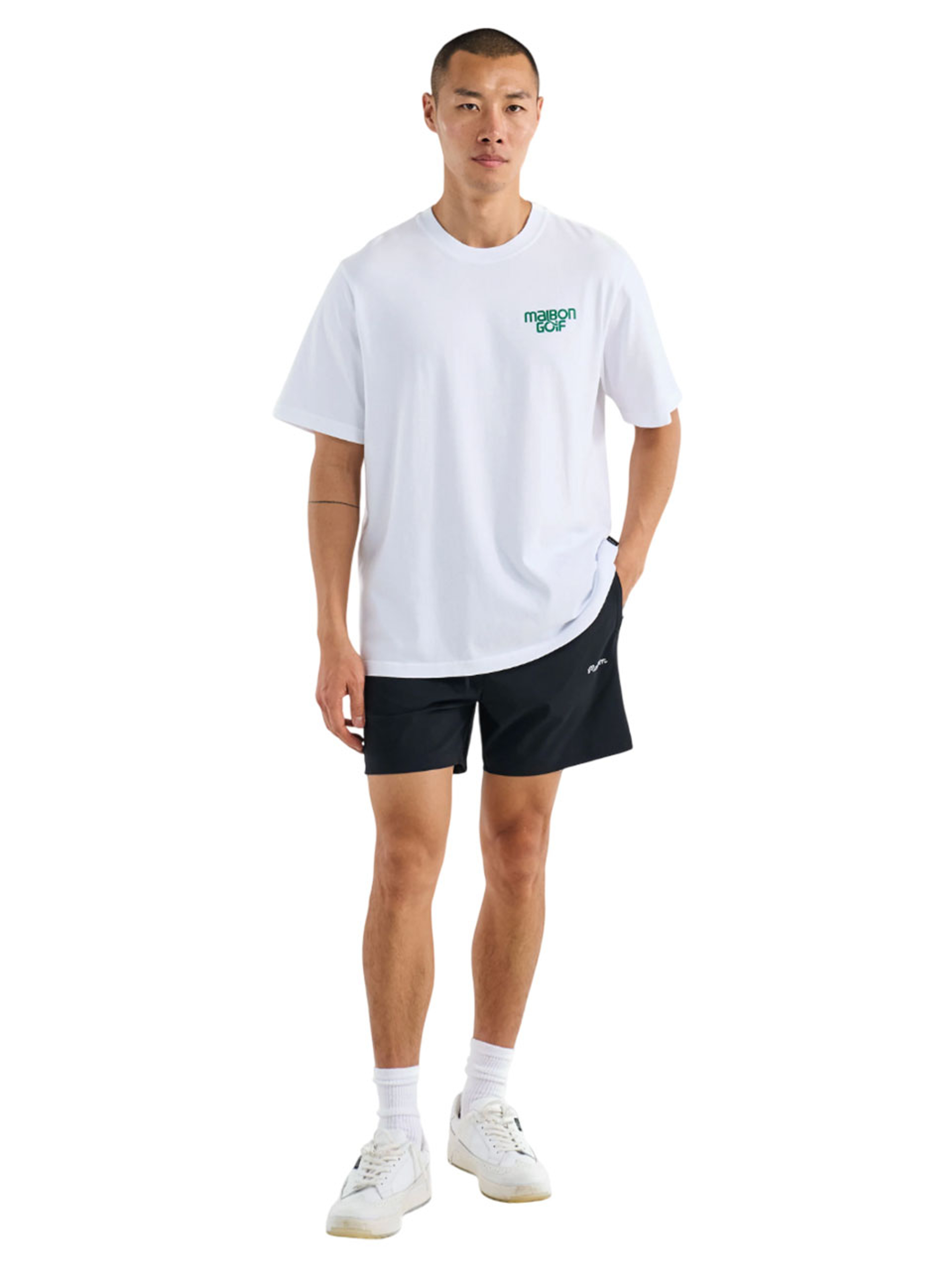Malbon Swing Oil Short Sleeve T-Shirt - White