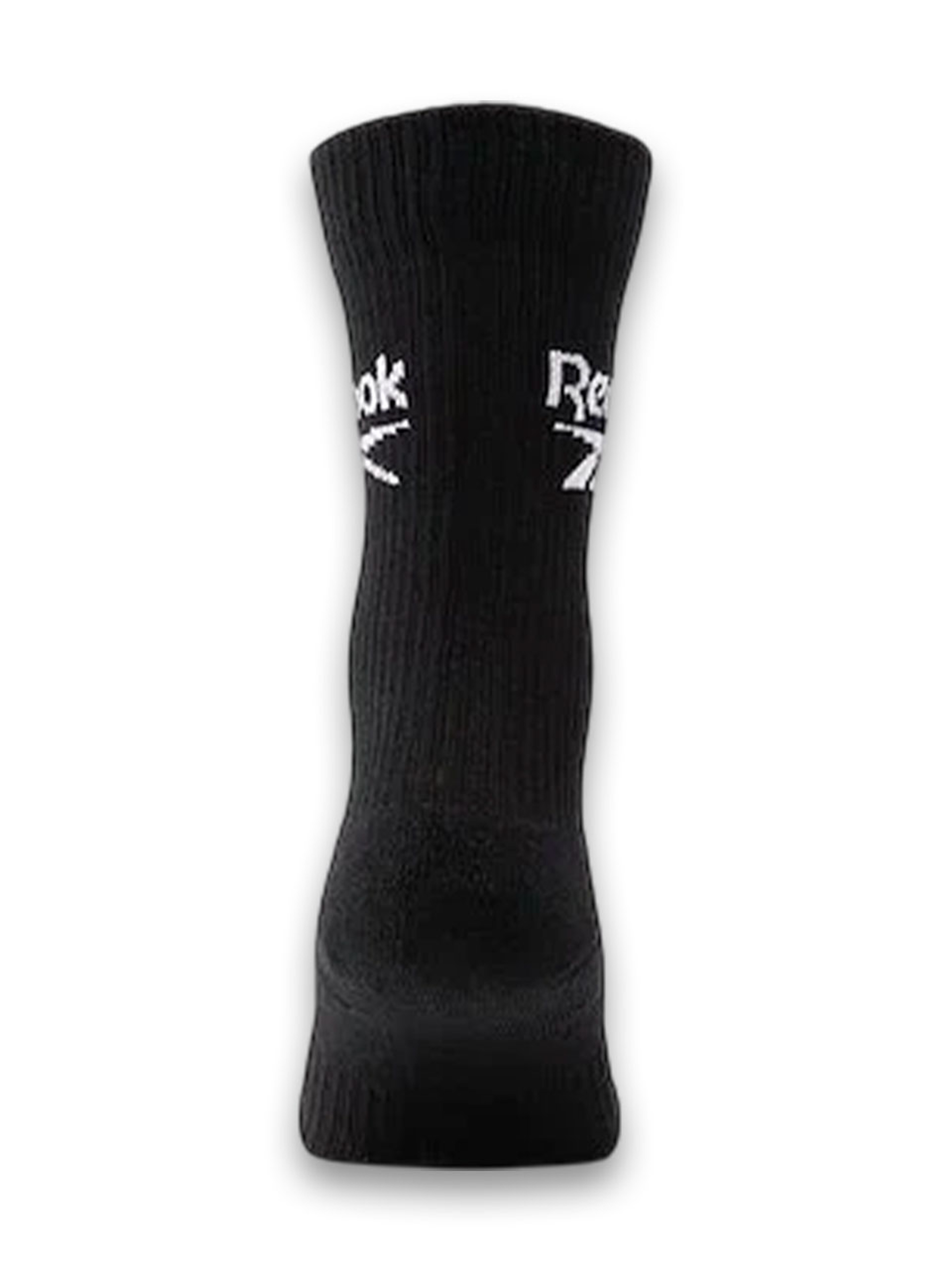 Reebok Core Crew 3 Pack Socks - Black