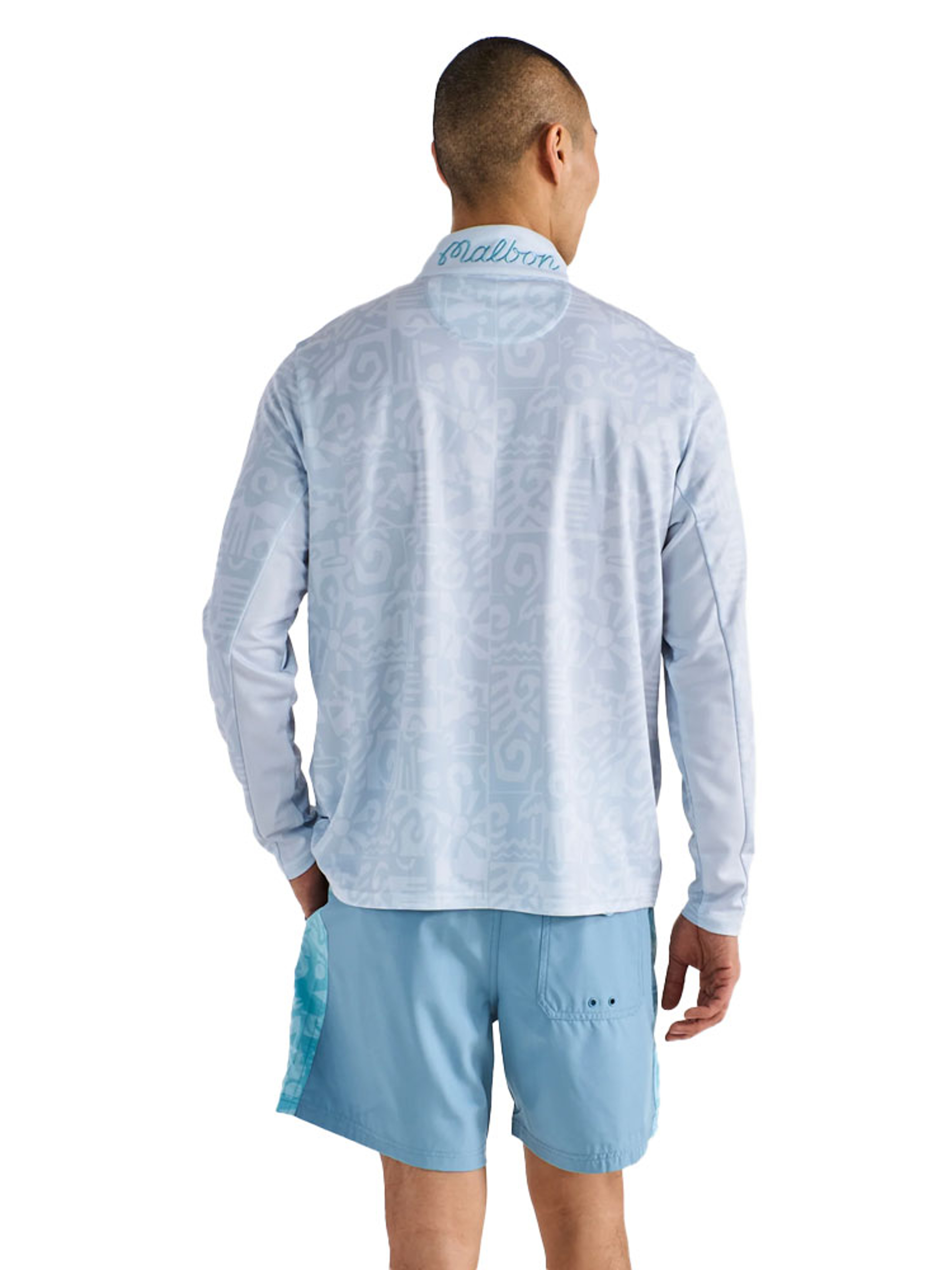 Malbon Capo Performance Quarter Zip - Silver