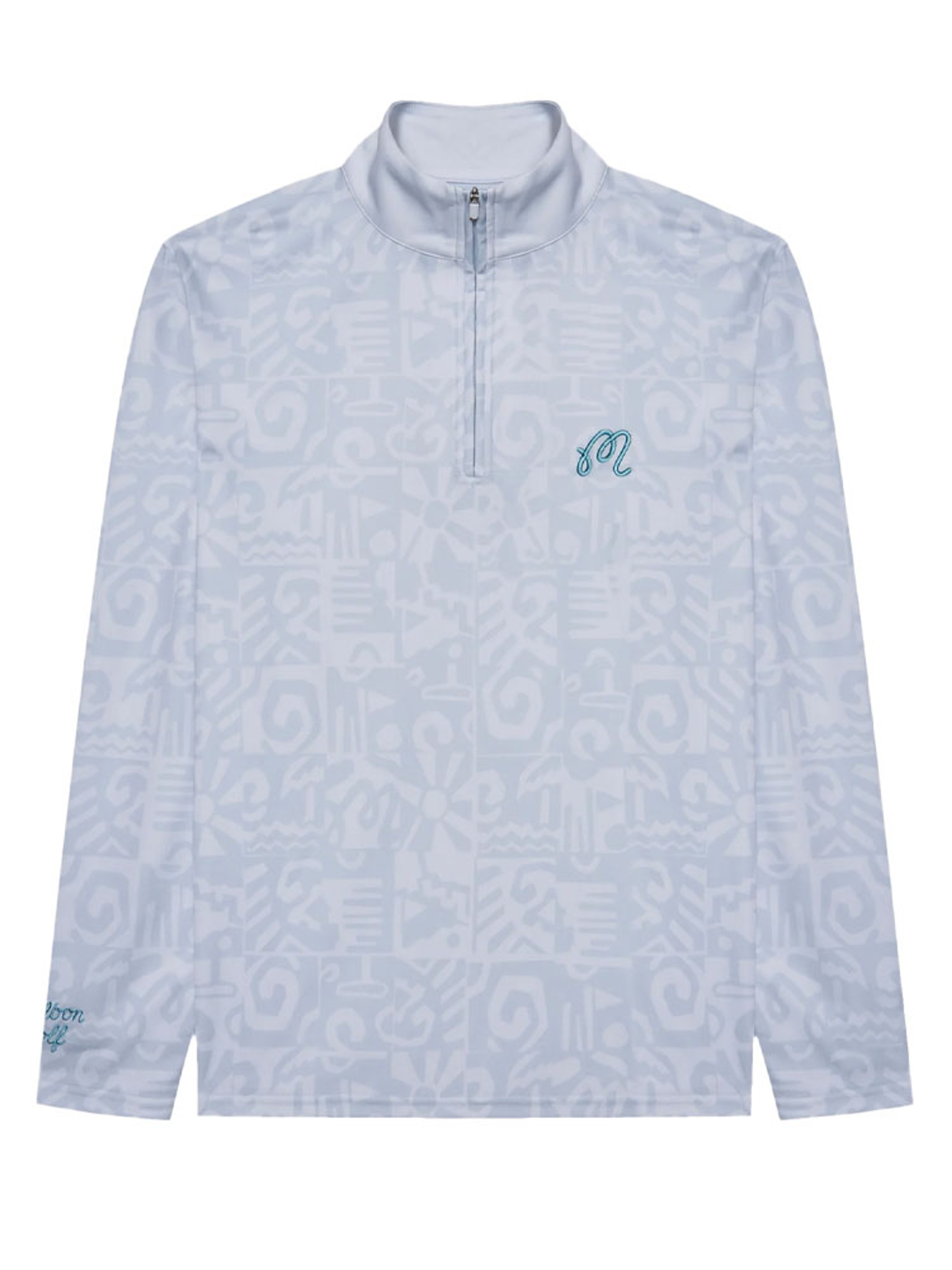 Malbon Capo Performance Quarter Zip - Silver