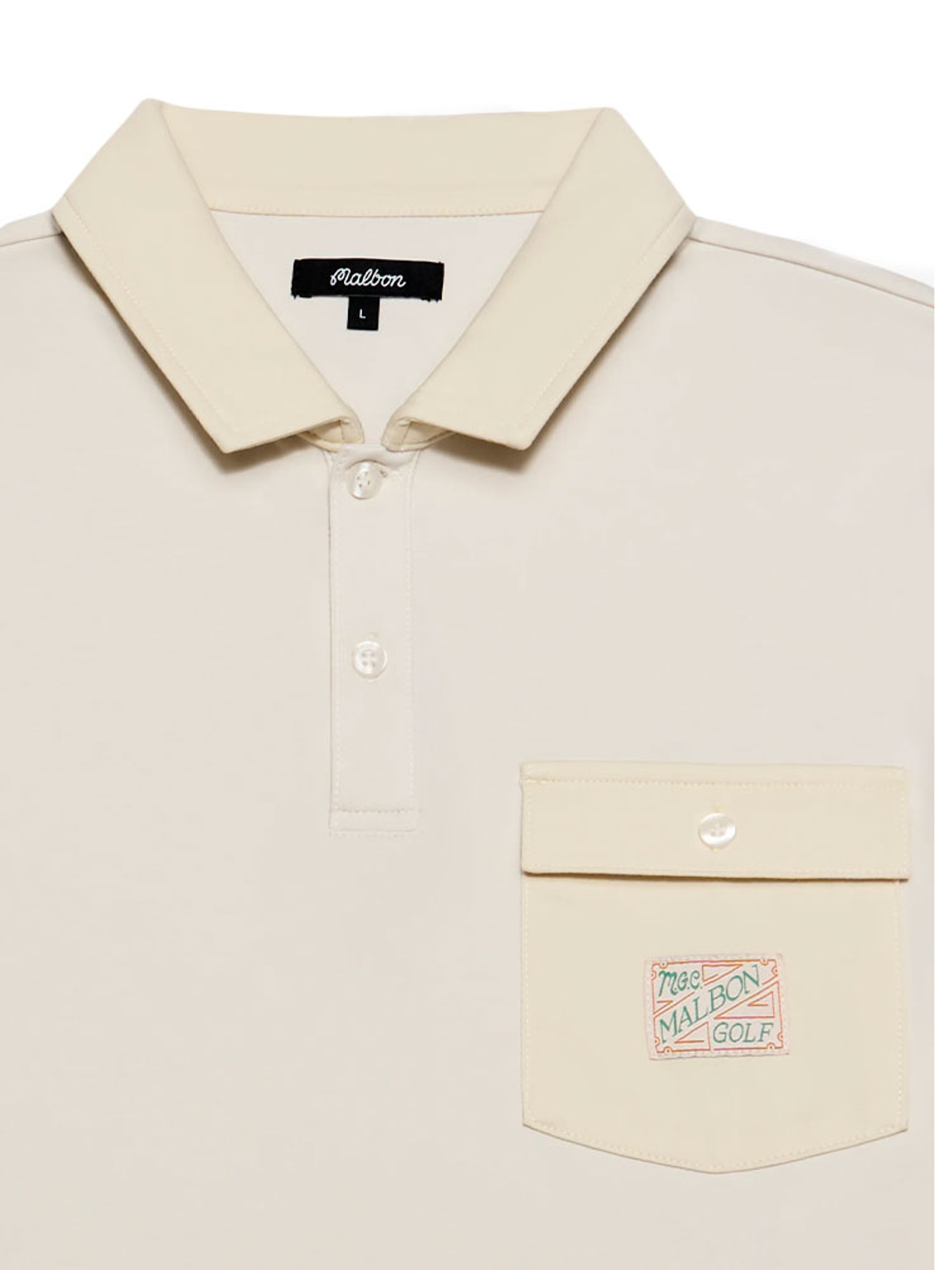Malbon Jovis Solid Polo - Ivory