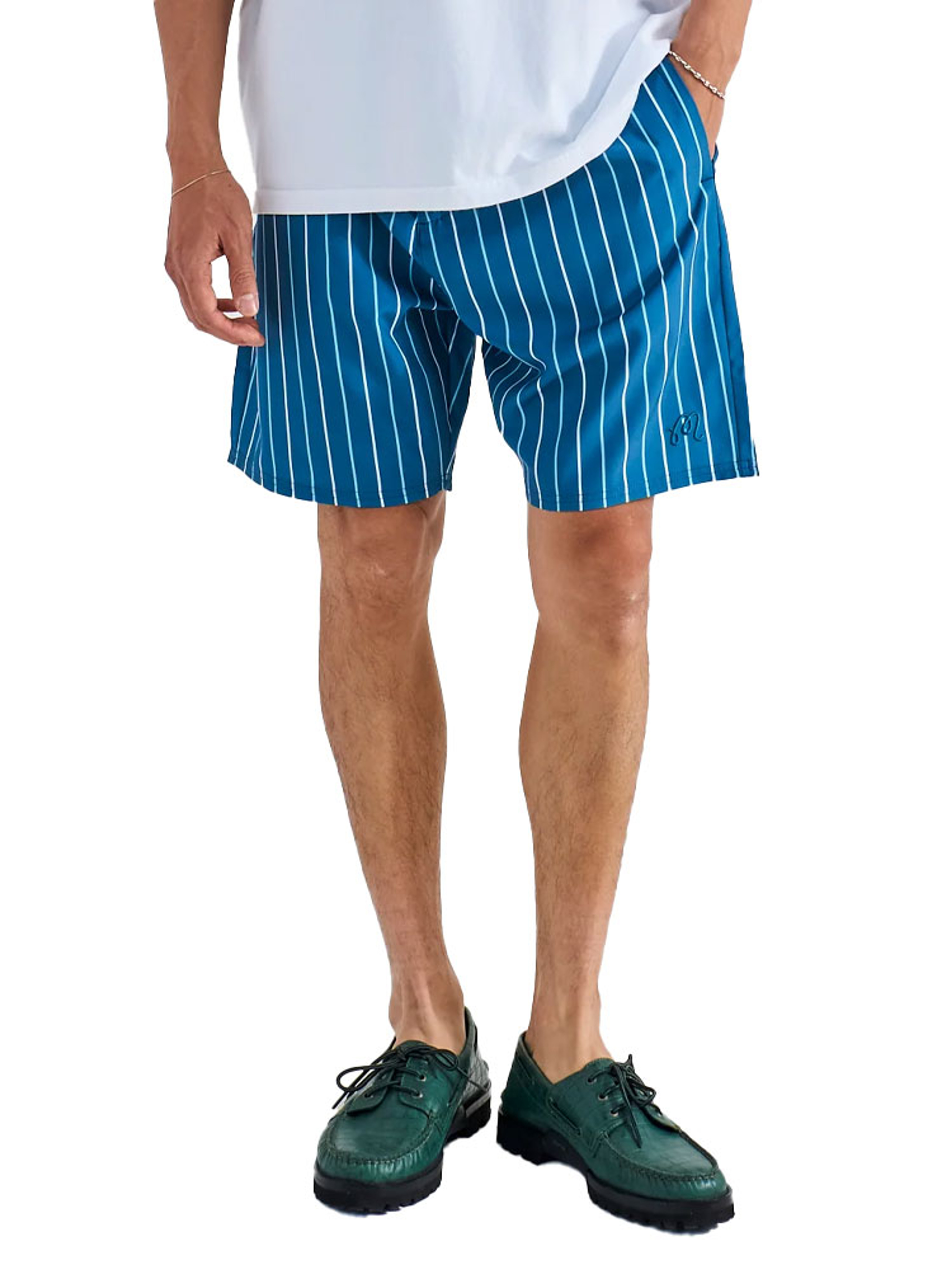 Malbon Tonino Hybrid Short Printed - Ocean