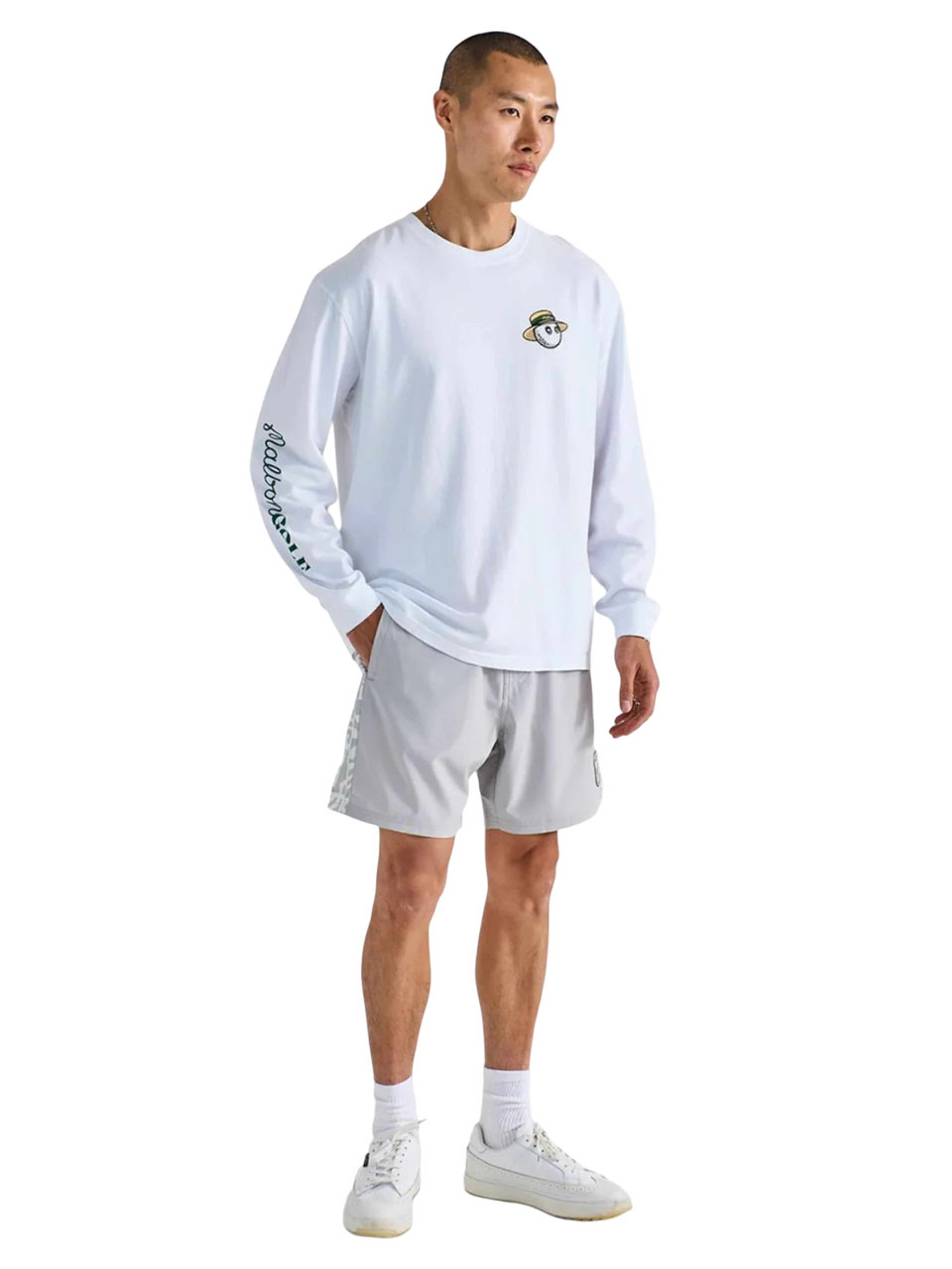 Malbon Marina LS Tee - White
