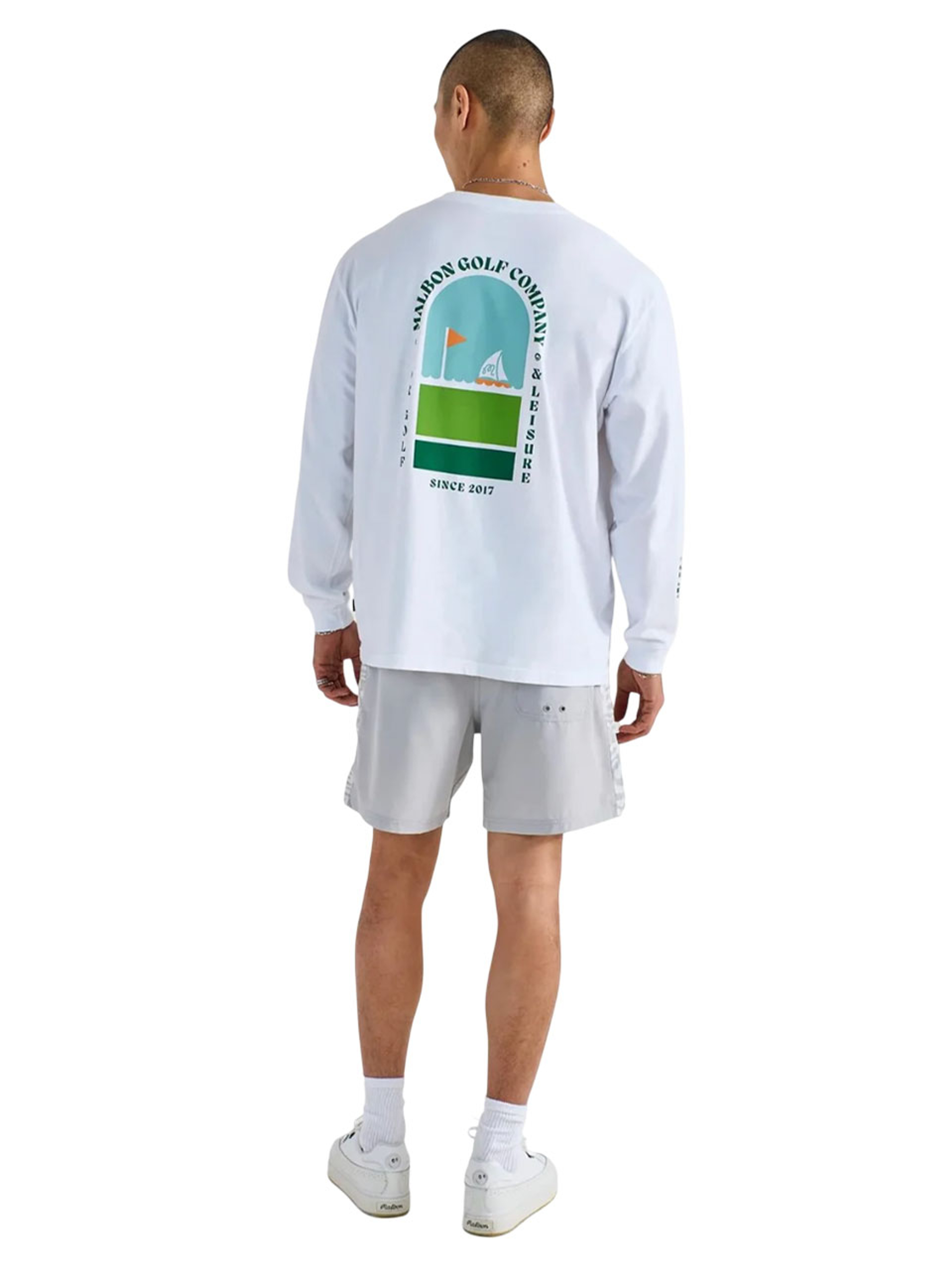 Malbon Marina LS Tee - White