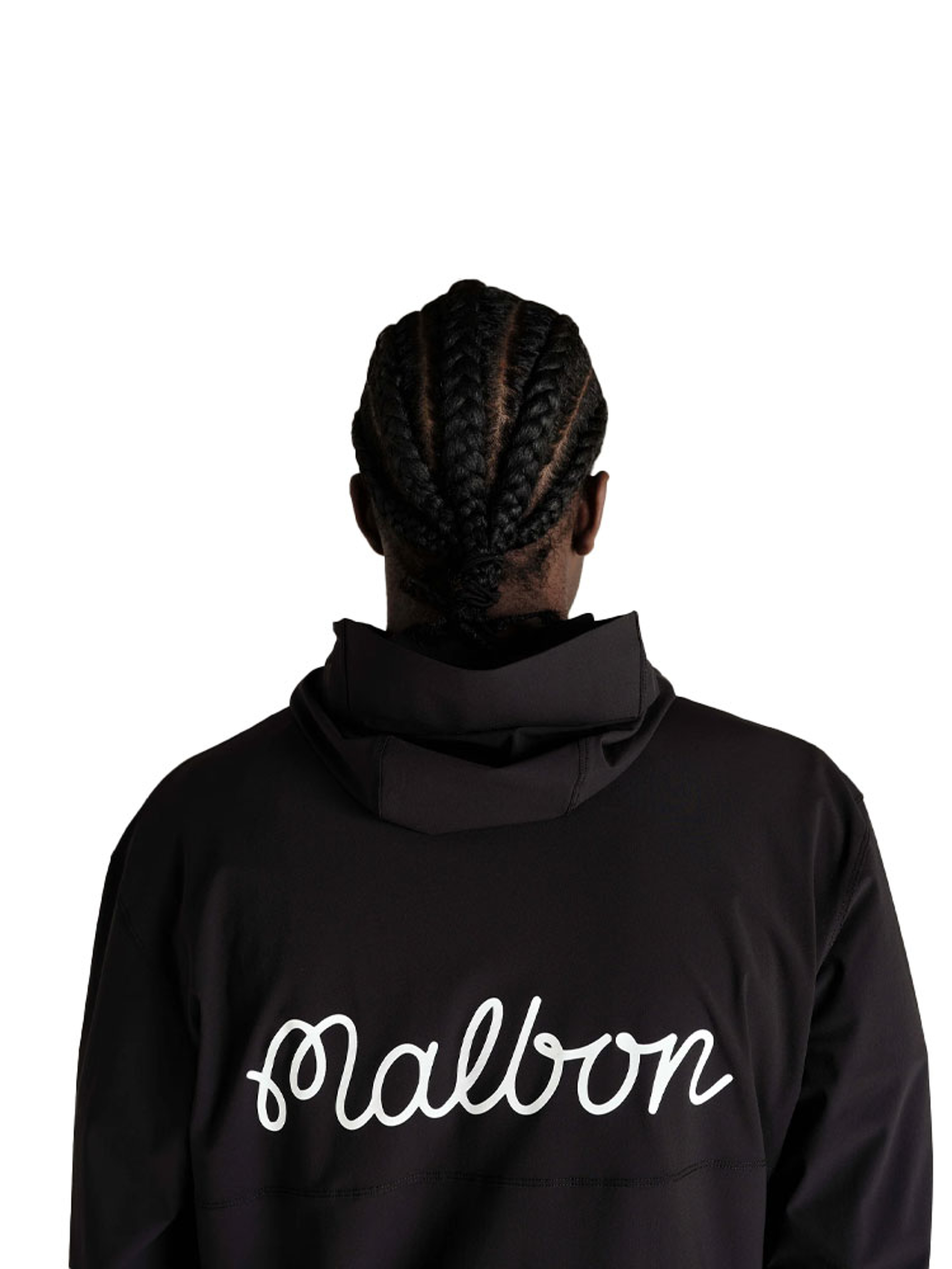 Malbon Performance Full Zip Shell Jacket - Black