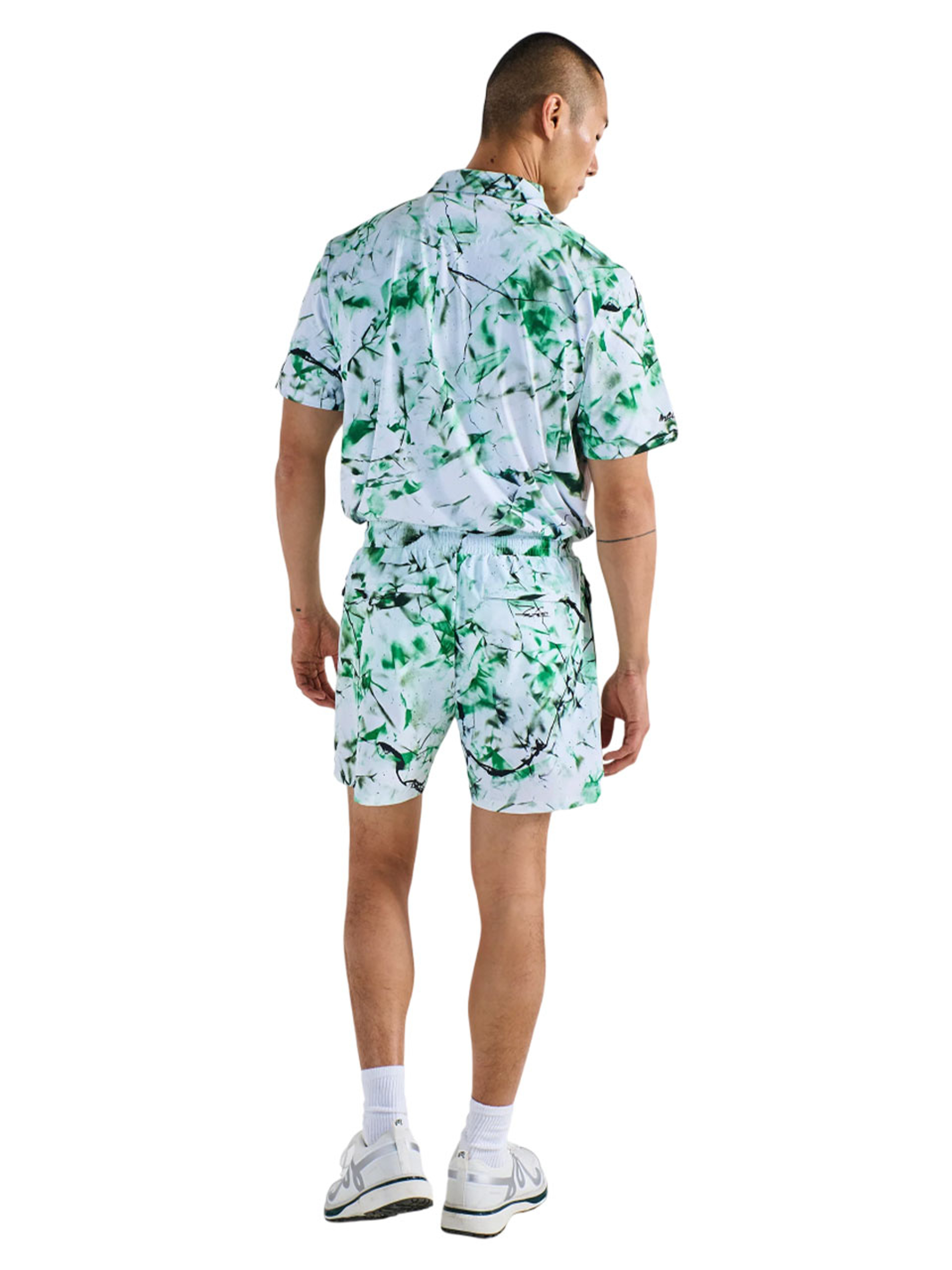 Malbon Performance Tag Tech Short - Camo Multi