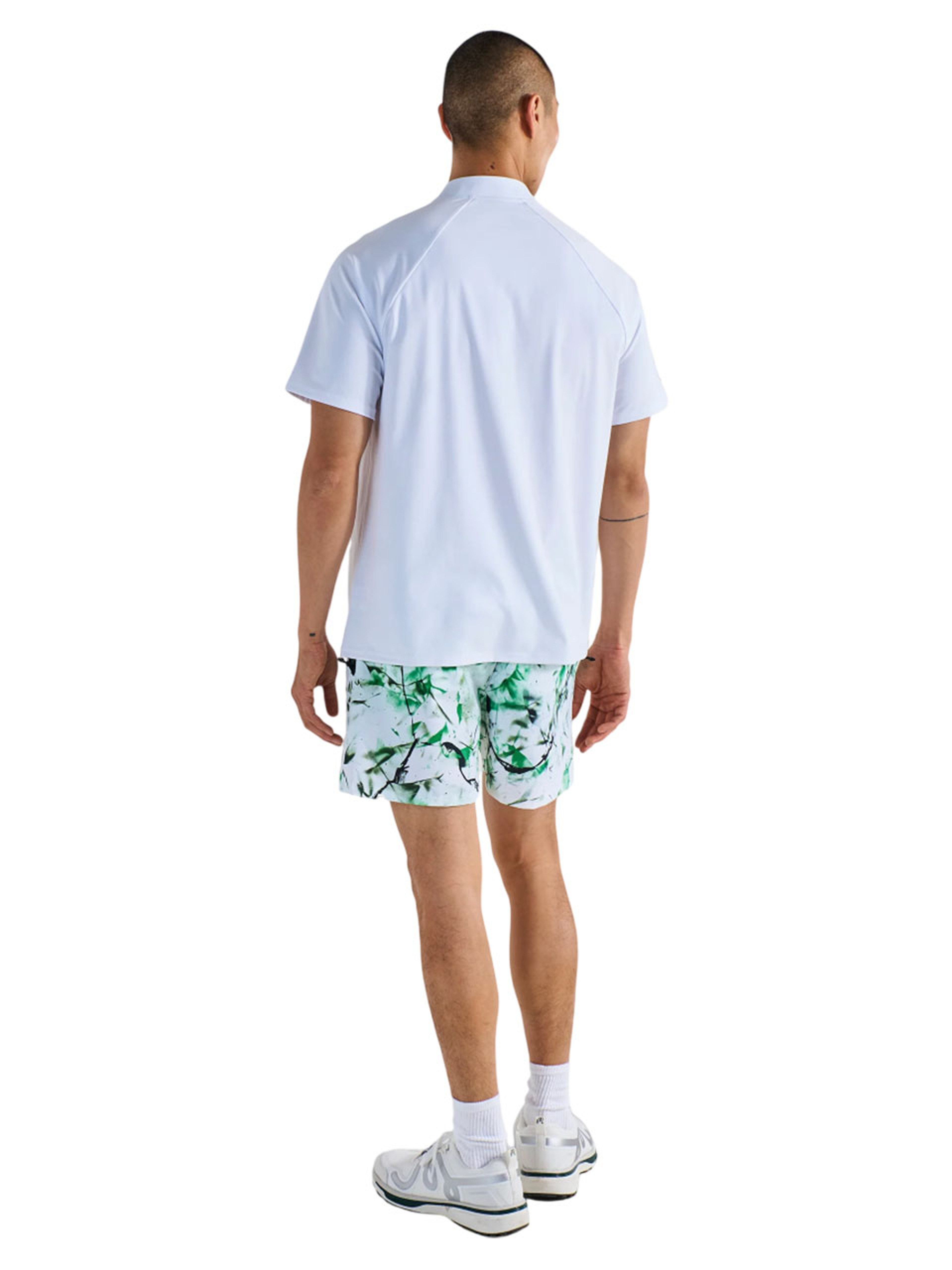Malbon Zip Raglan Blade Polo - White