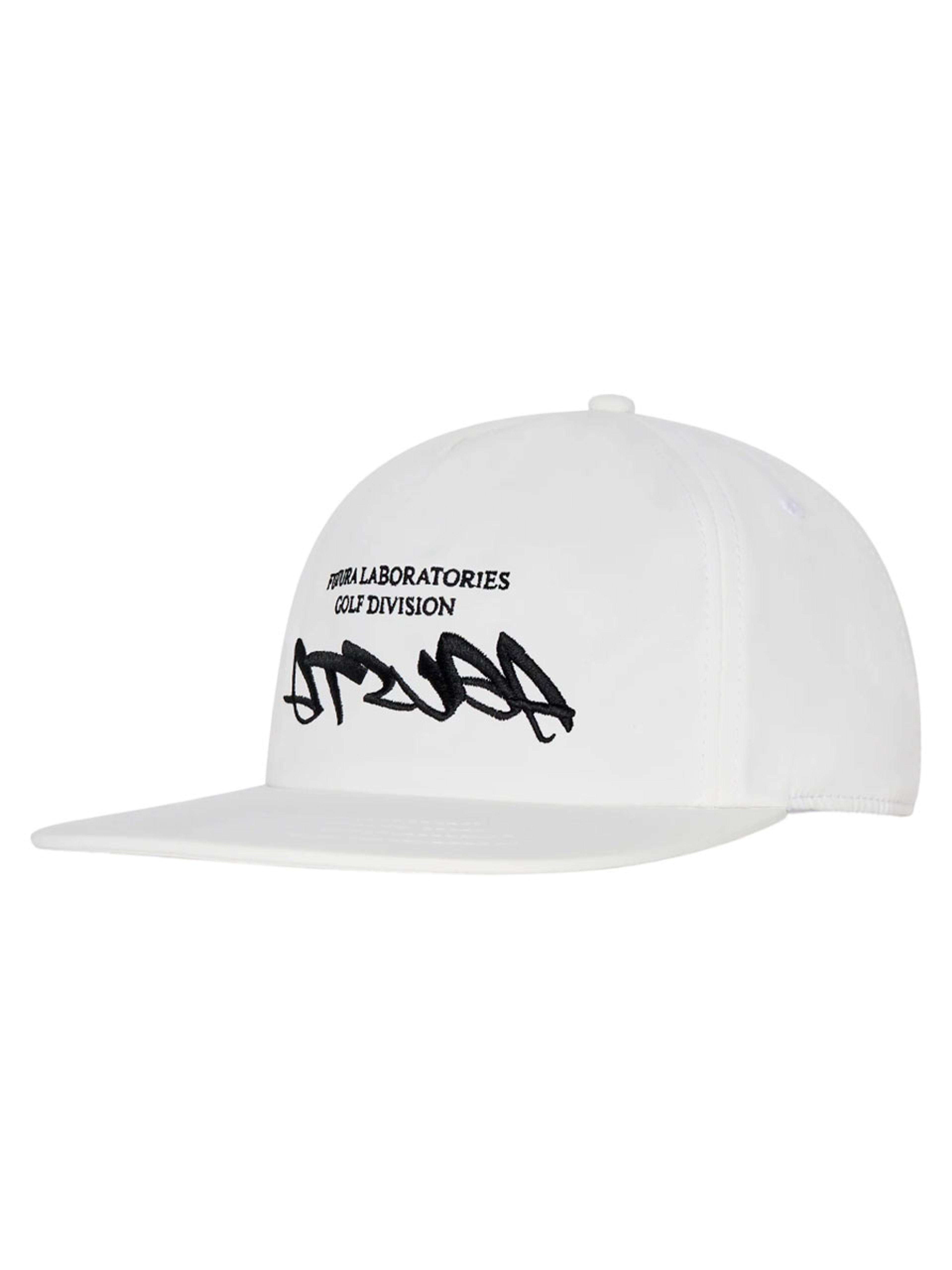 Malbon Agusta Poly 5 Panel Snapback Cap - White