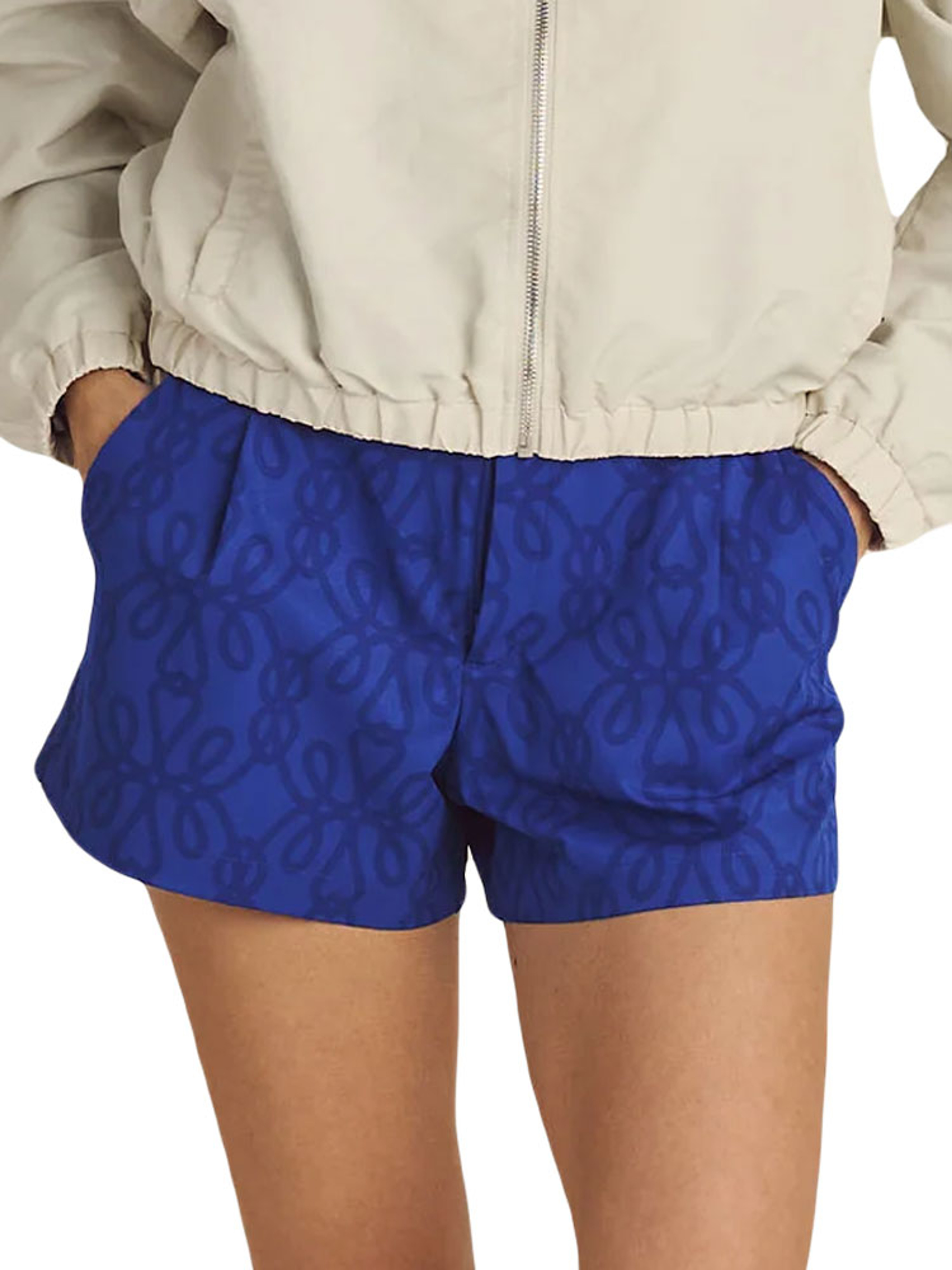 Malbon Womens Solene Trouser Shorts - Blue