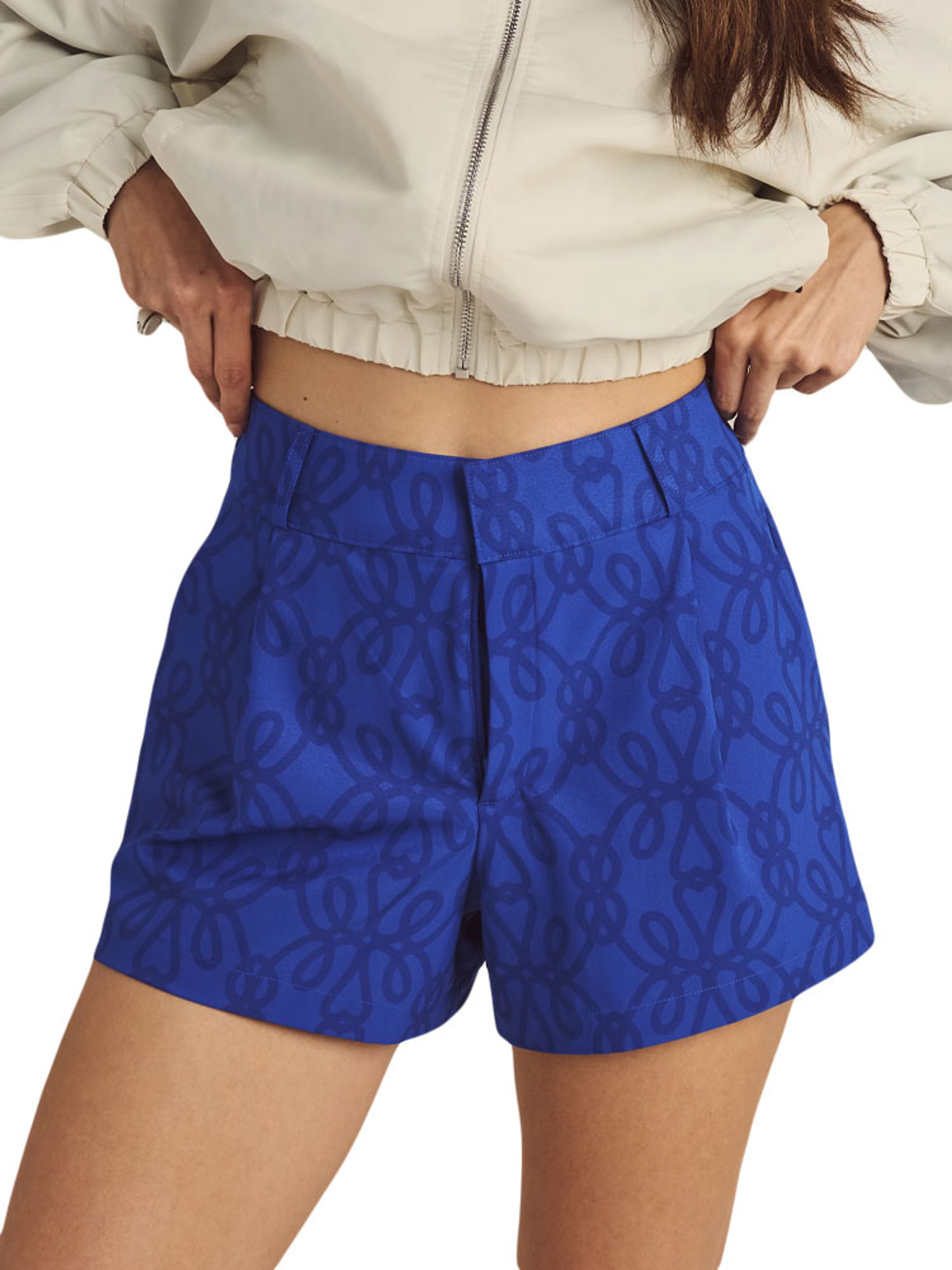 Malbon Womens Solene Trouser Shorts - Blue