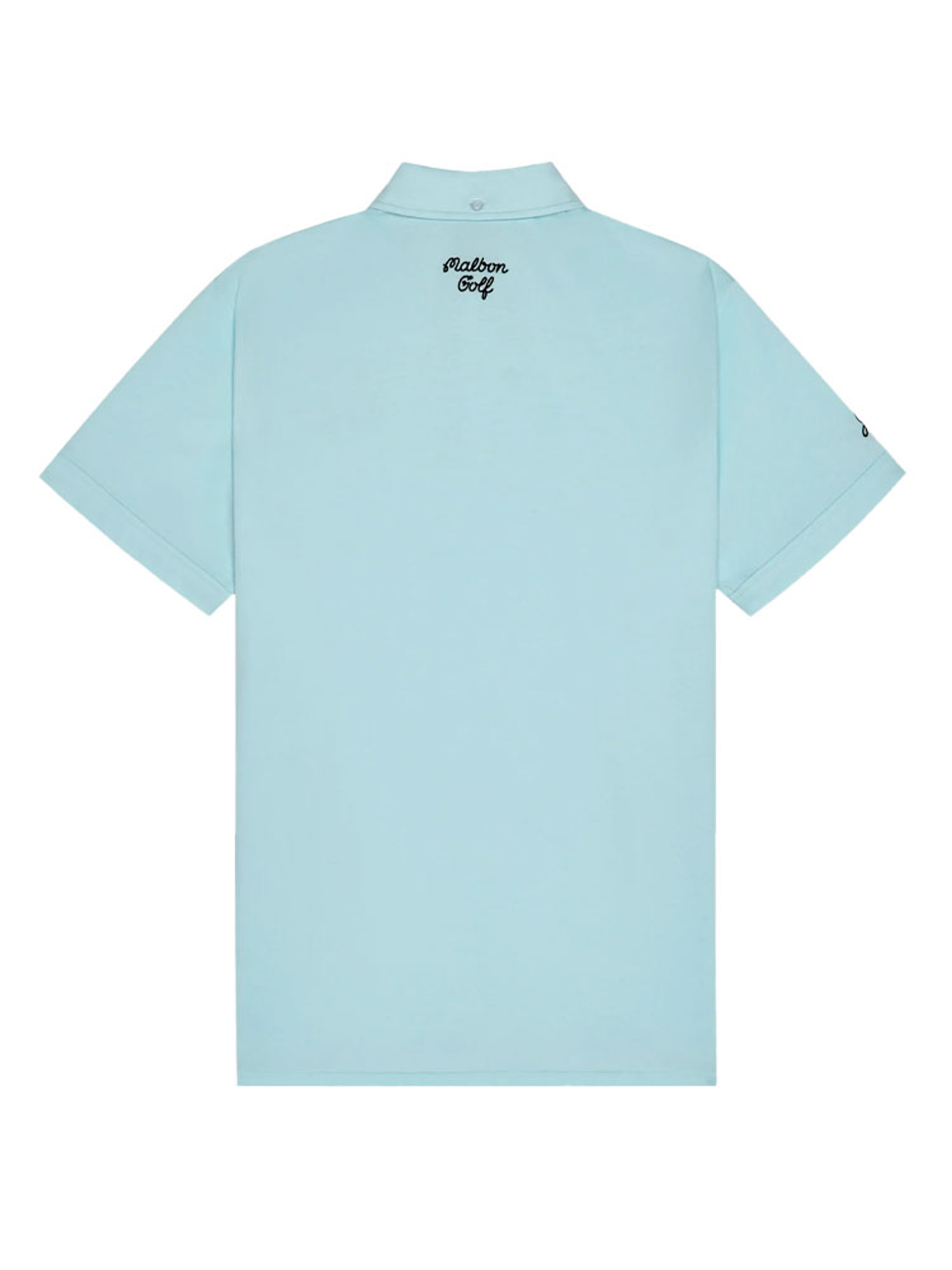 Malbon x Jasper Parnevik Single Pocket Mercerized Cotton Jersey Polo - Aqua Blue