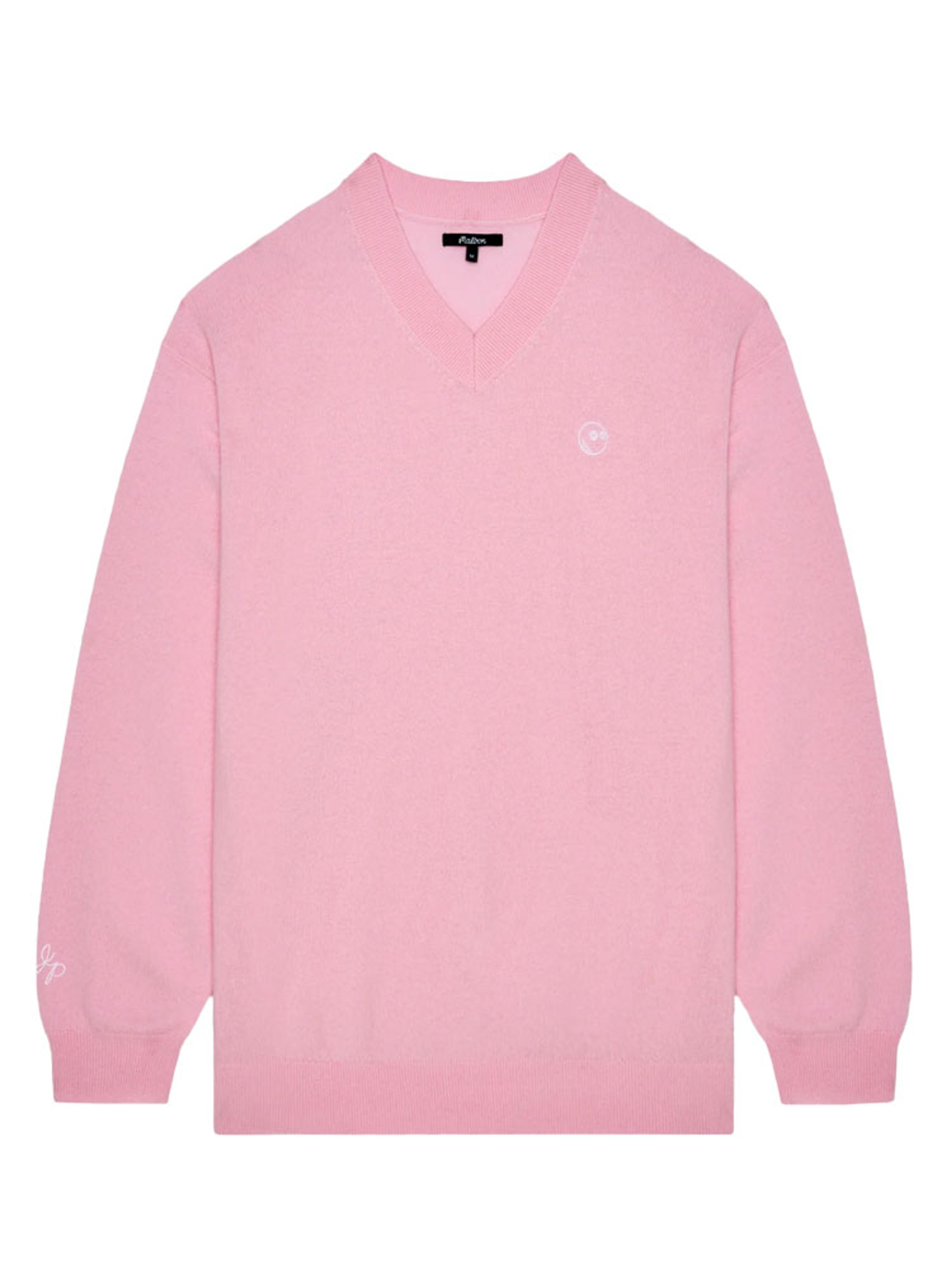 Malbon x Jasper Parnevik V-Neck Merino Wool Sweater - Pink