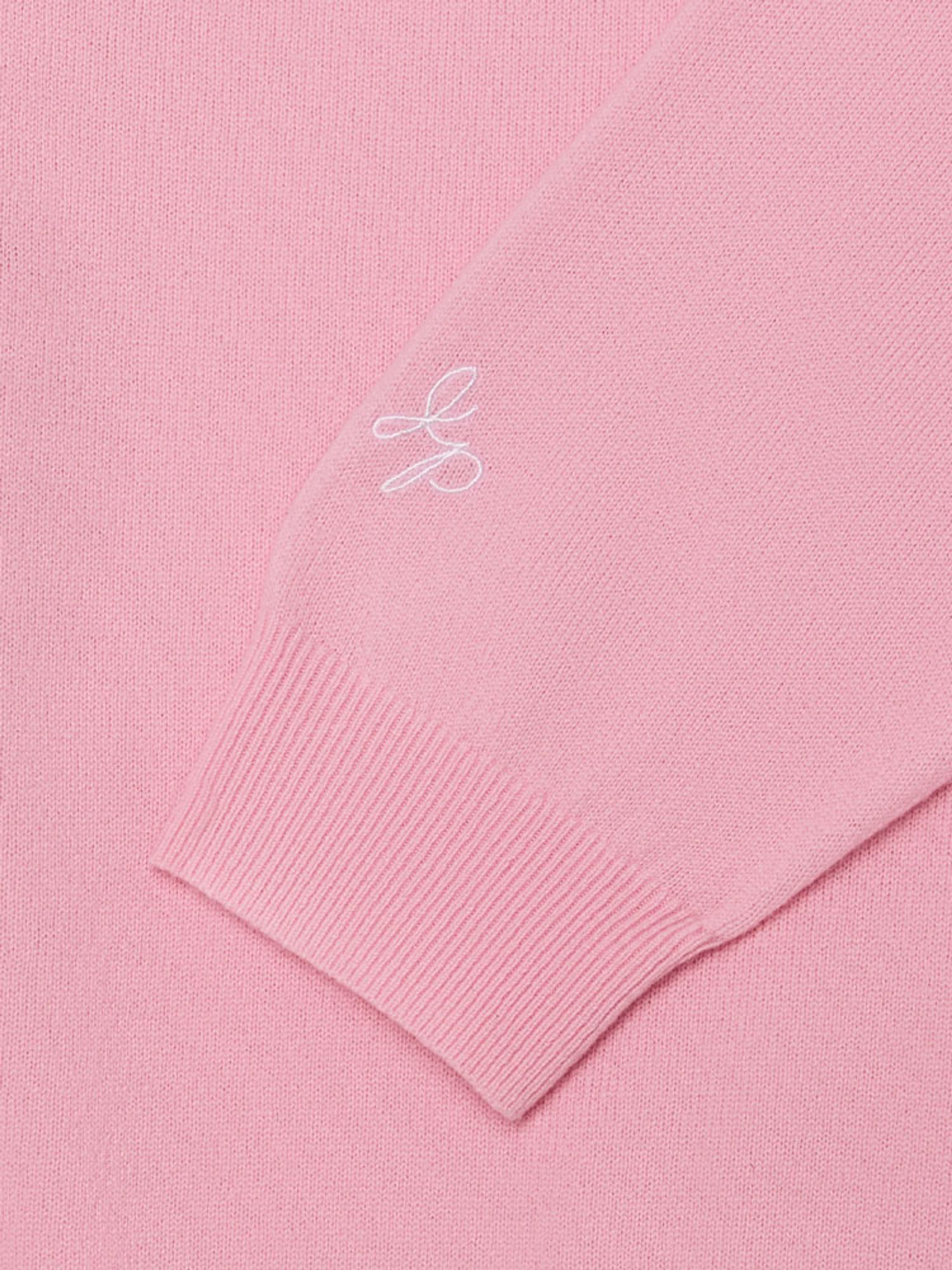 Malbon x Jasper Parnevik V-Neck Merino Wool Sweater - Pink