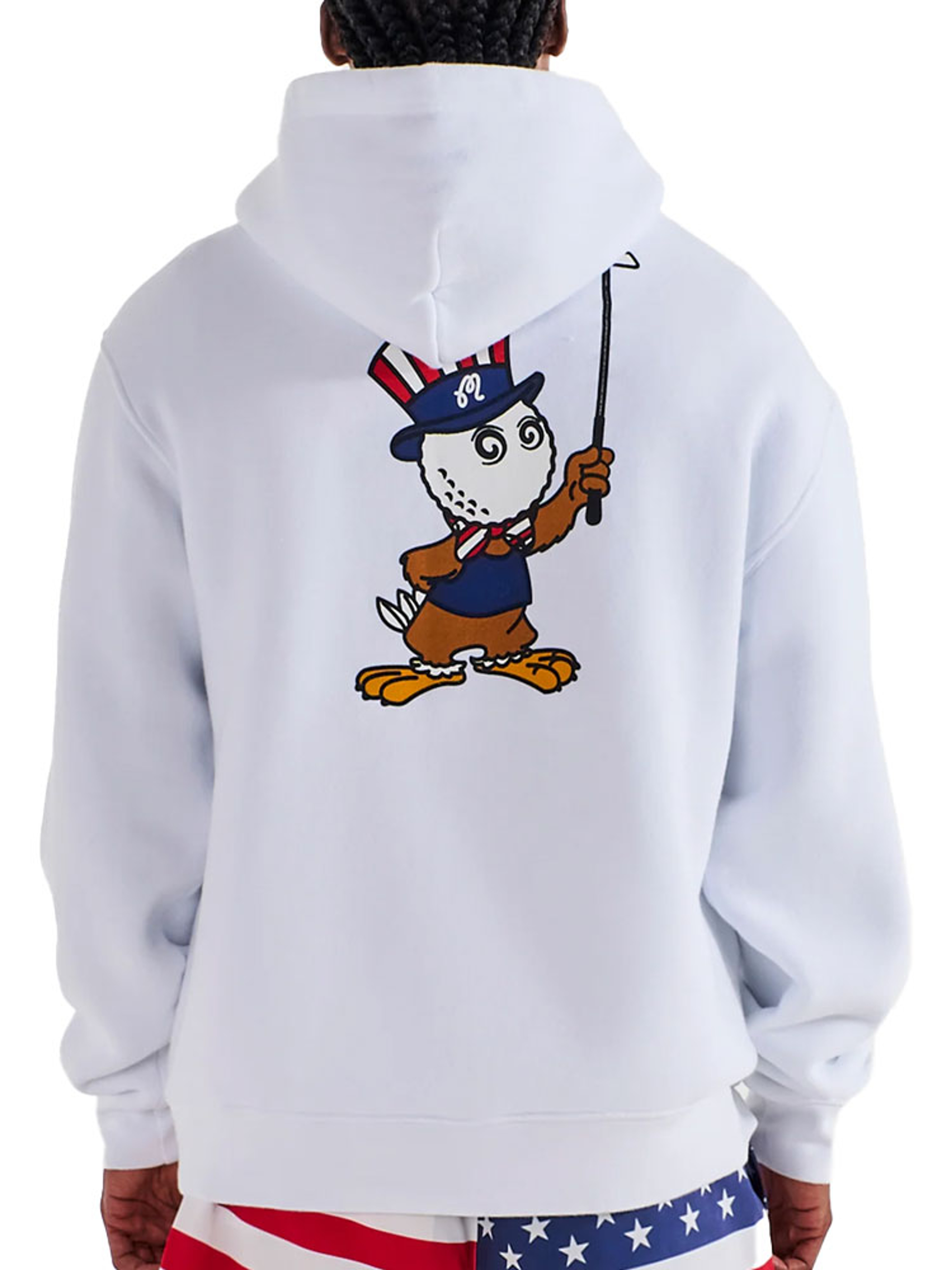 Malbon Eagle Buckets Hoodie - White