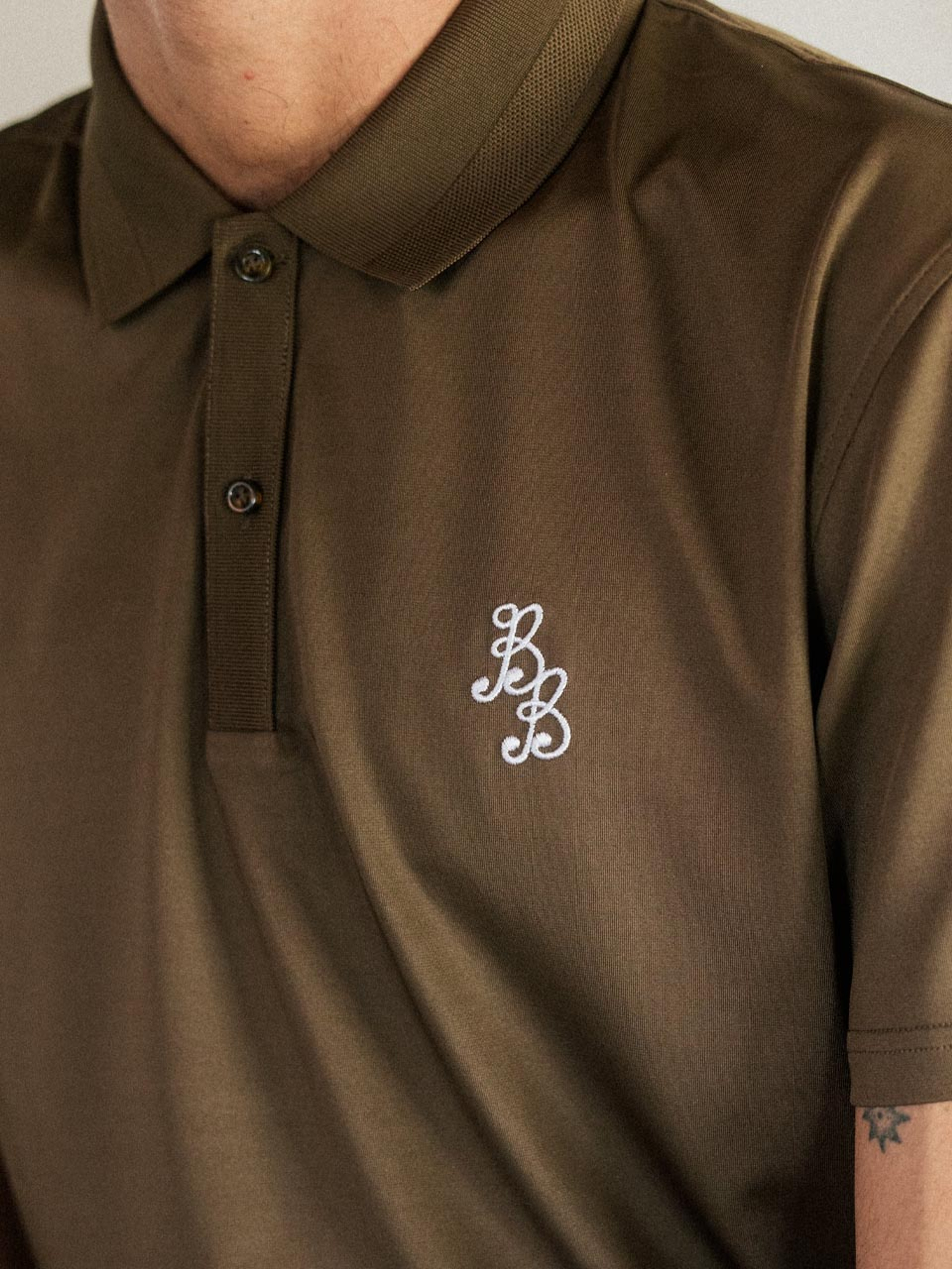 Bogey Boys Essential Athletic Polo - Brown