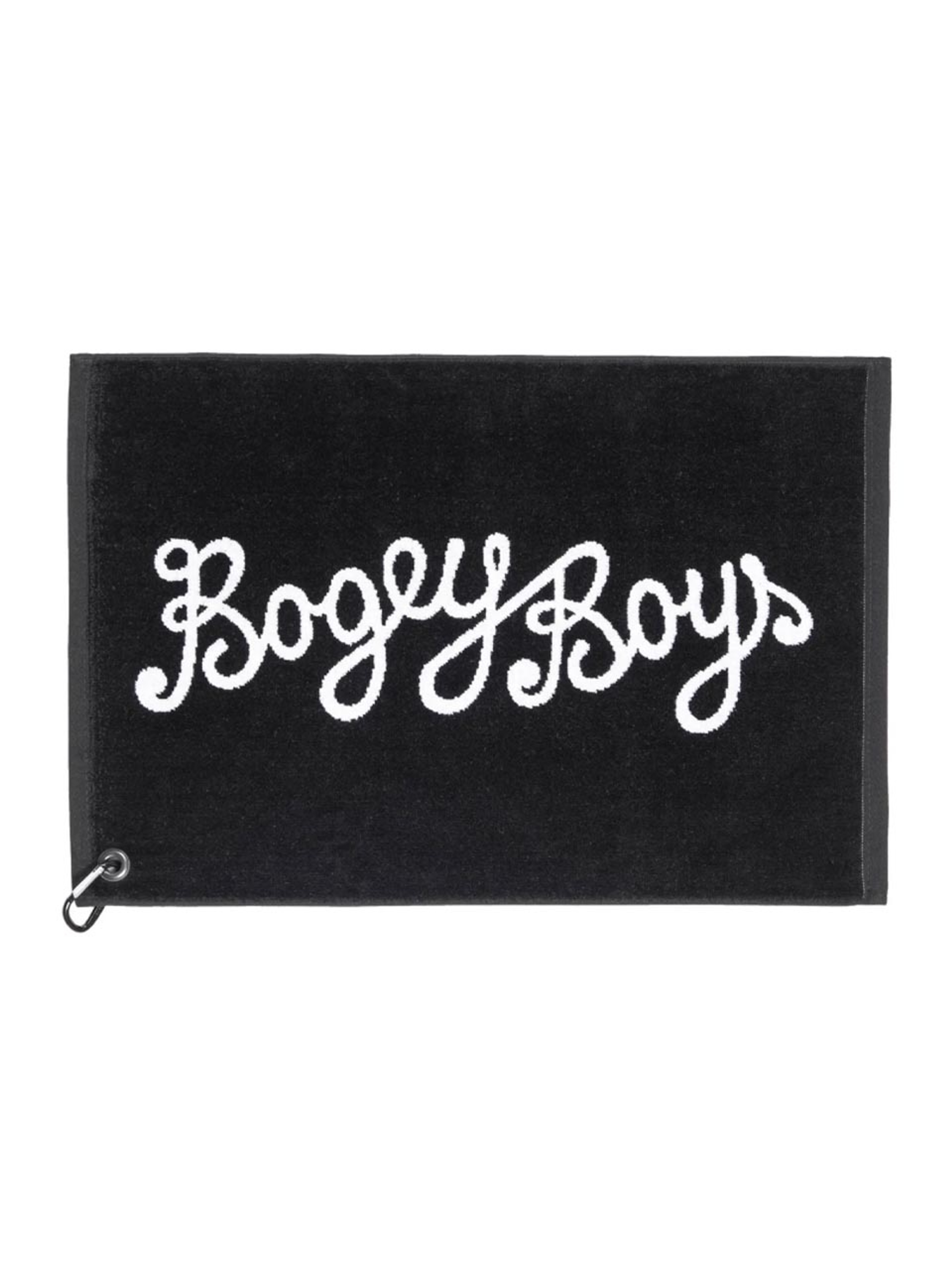 Bogey Boys Script Golf Towel - Black