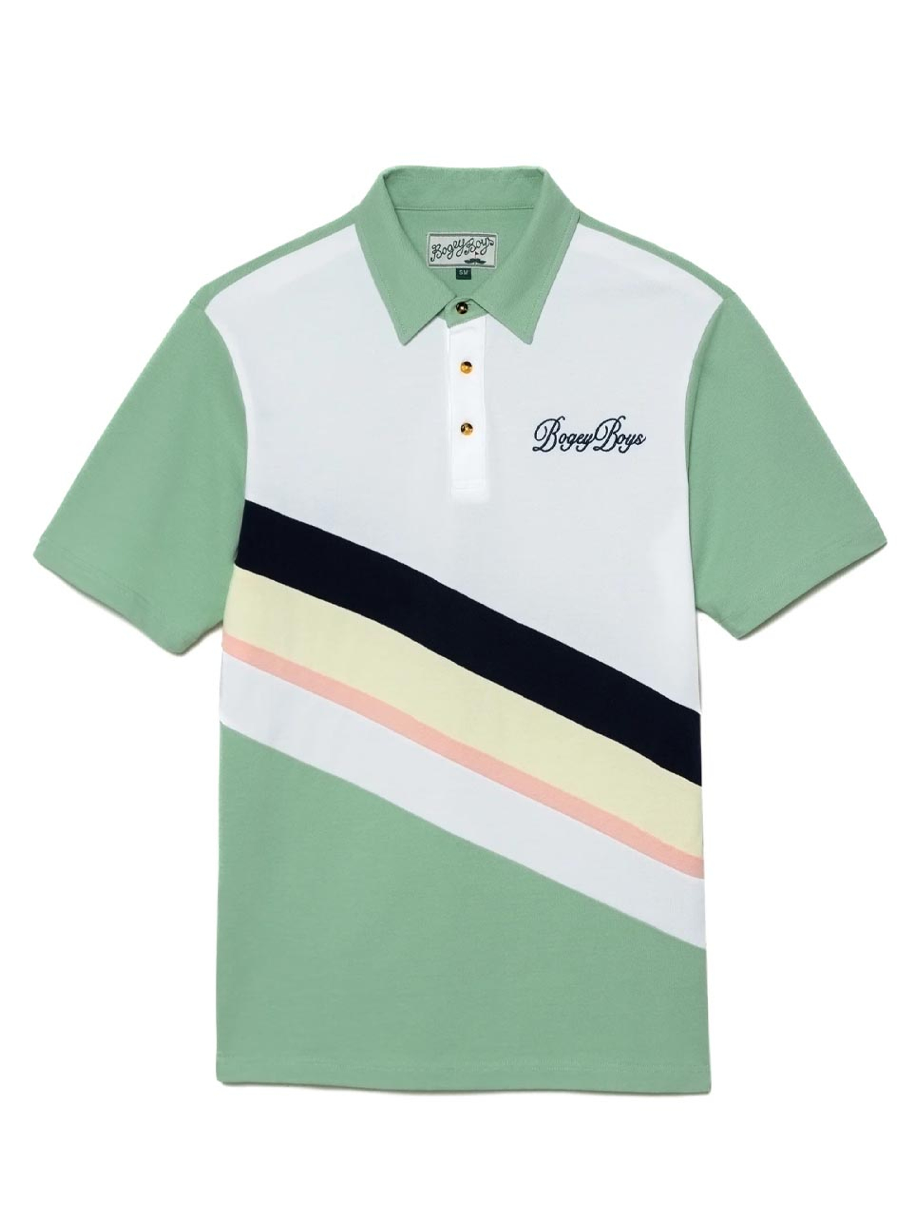 Bogey Boys Diagonal Polo - Fair Green