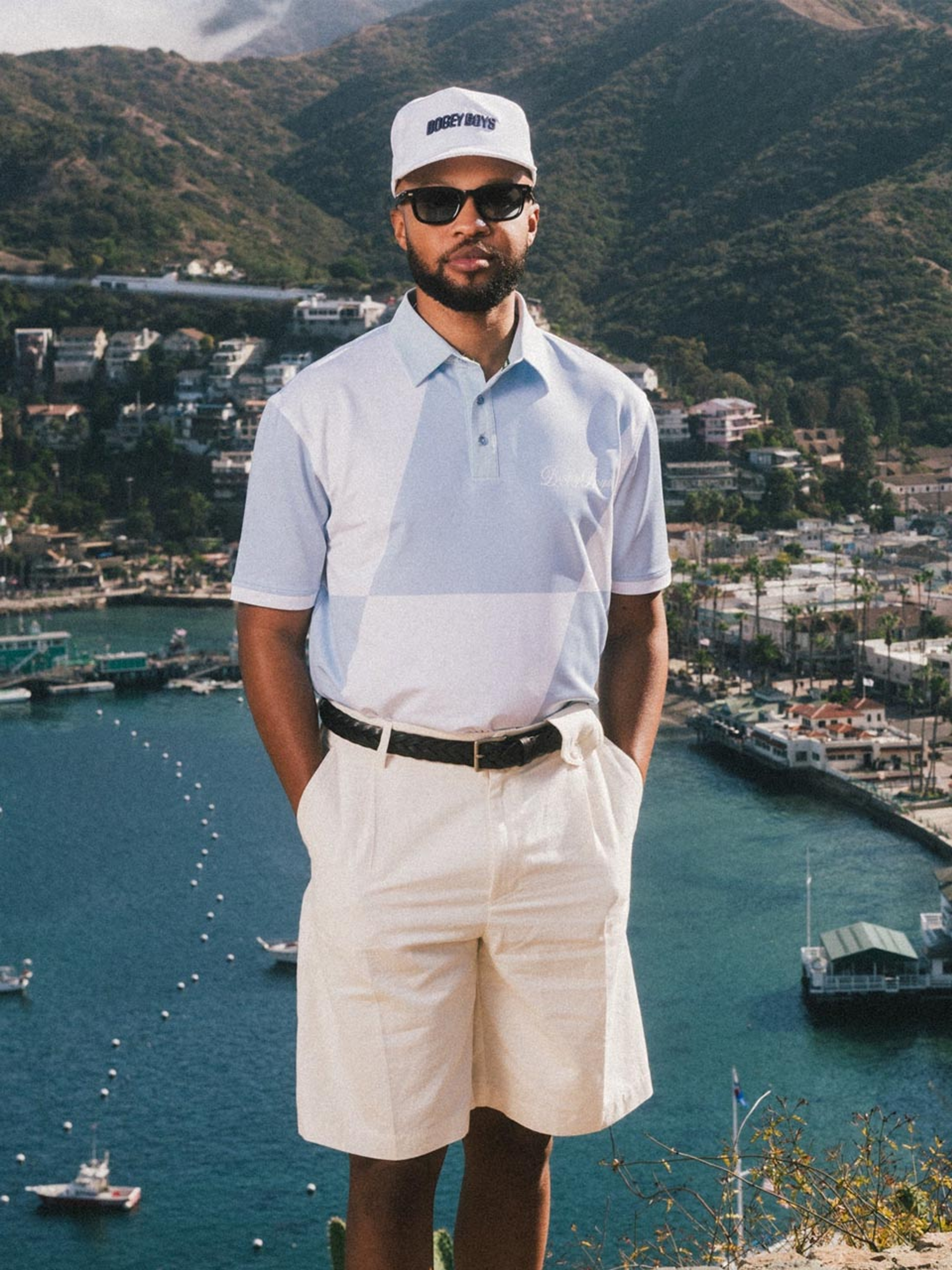 Bogey Boys Slanted Athletic Polo - Iceberg