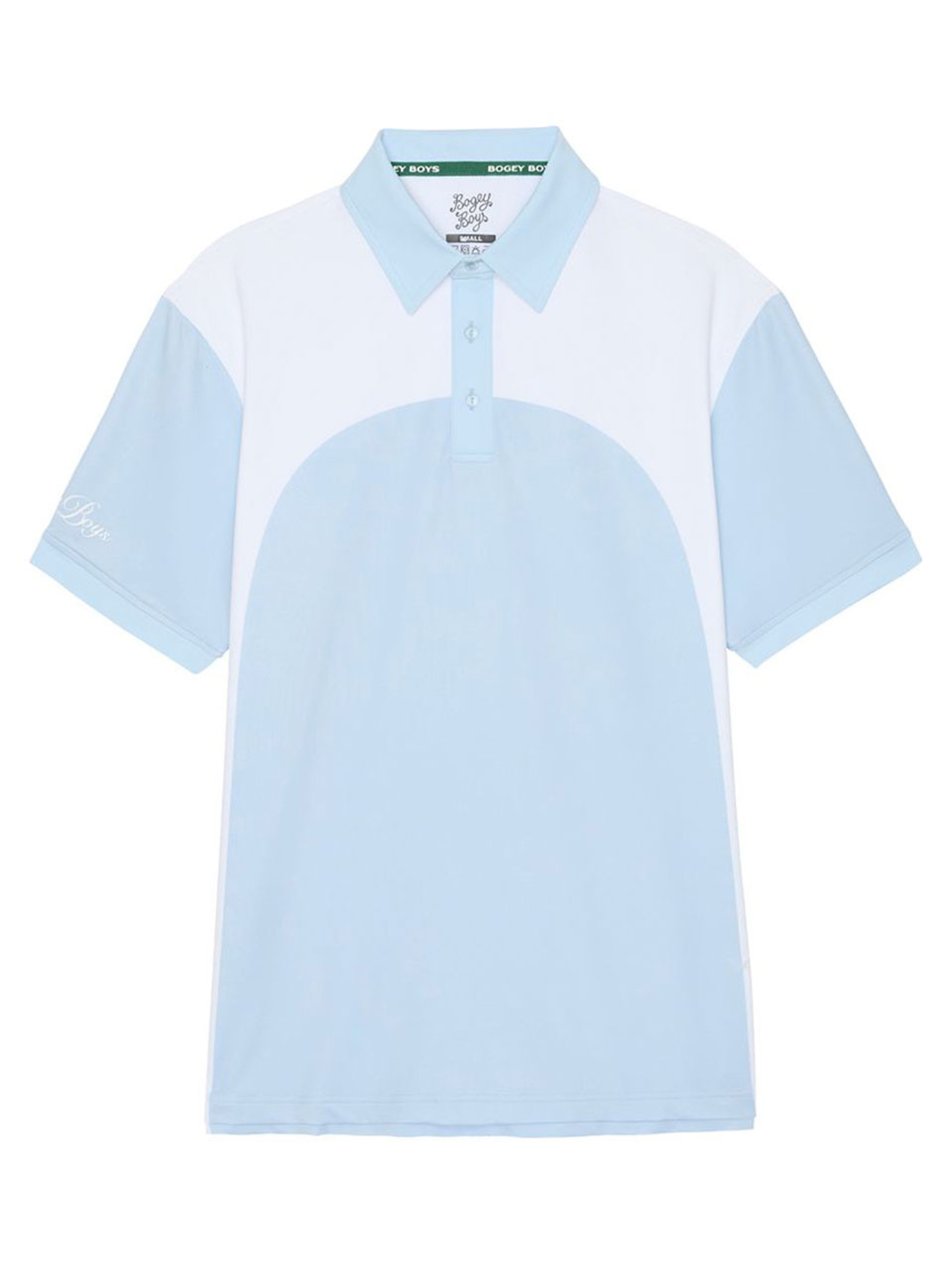 Bogey Boys Curved Block Athletic Polo - Iceberg
