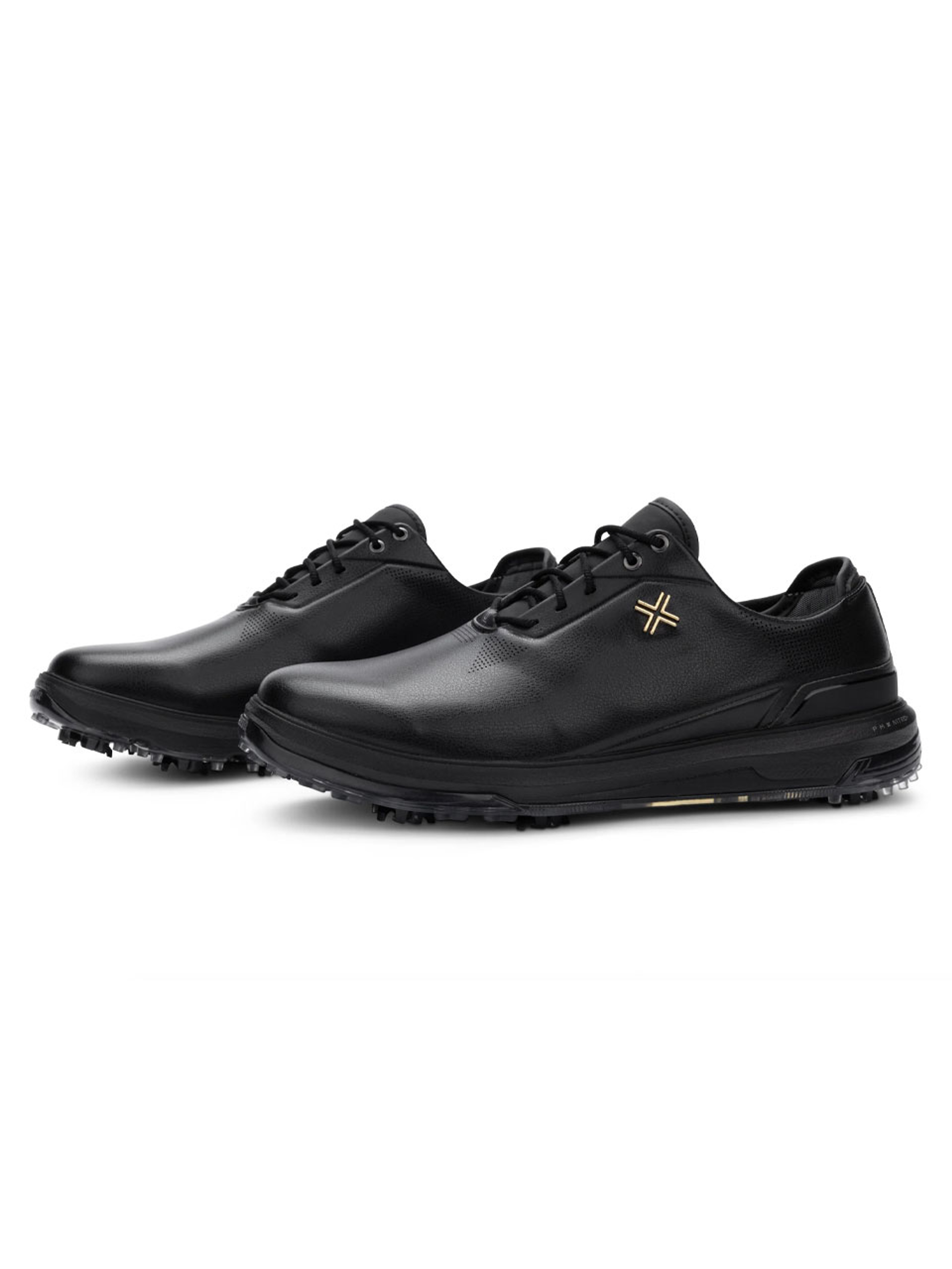 Payntr Golf Eighty Seven SC Golf Shoes - Black/Gold/Black