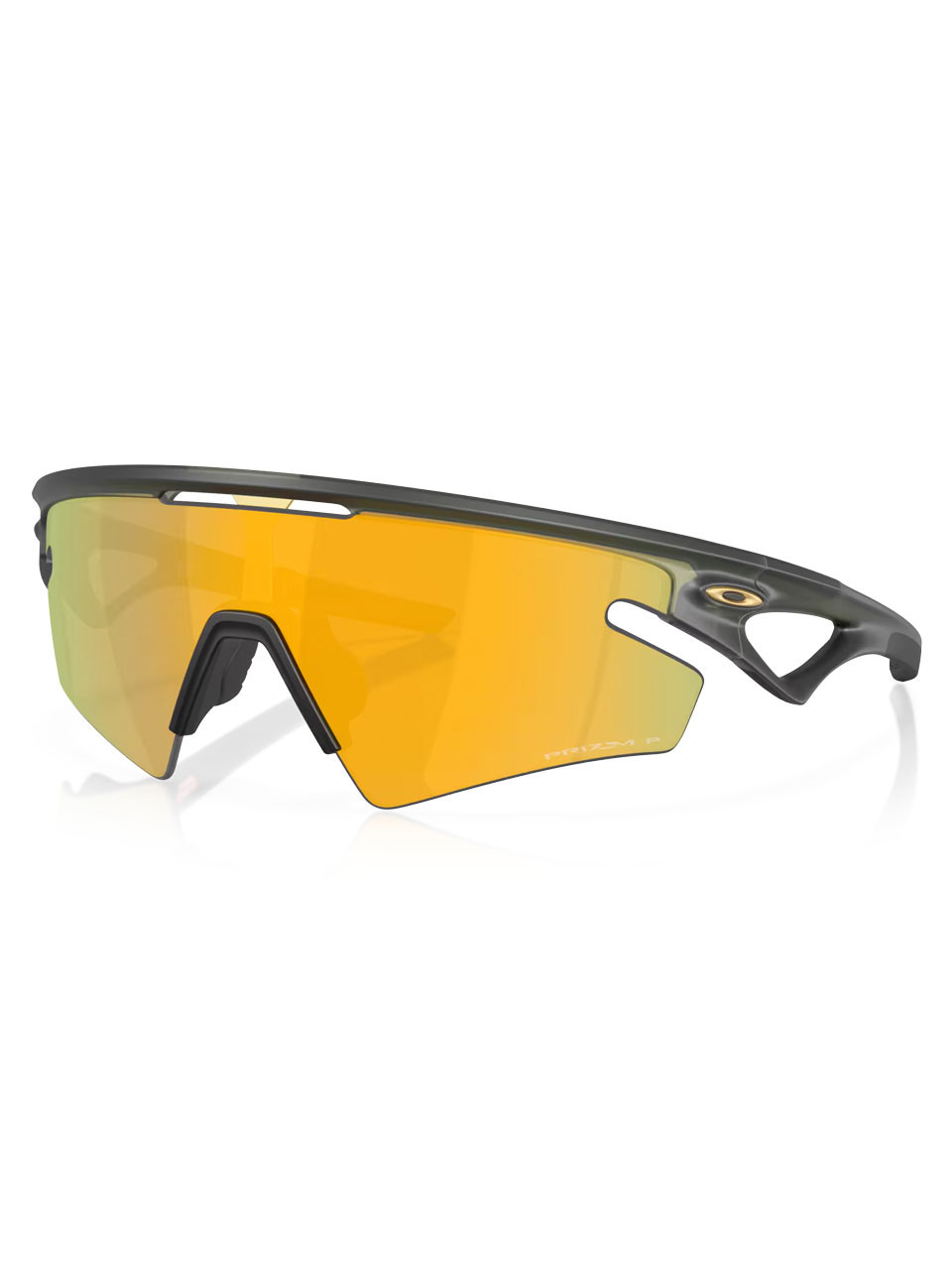 Oakley Sphaera Slash Sunglasses - Matte Olive Ink w/ Prizm 24K Polarised