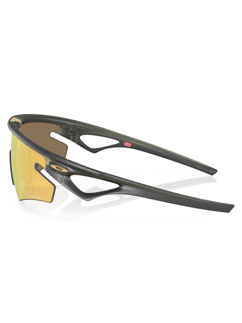 Oakley Sphaera Slash Sunglasses - Matte Olive Ink w/ Prizm 24K Polarised