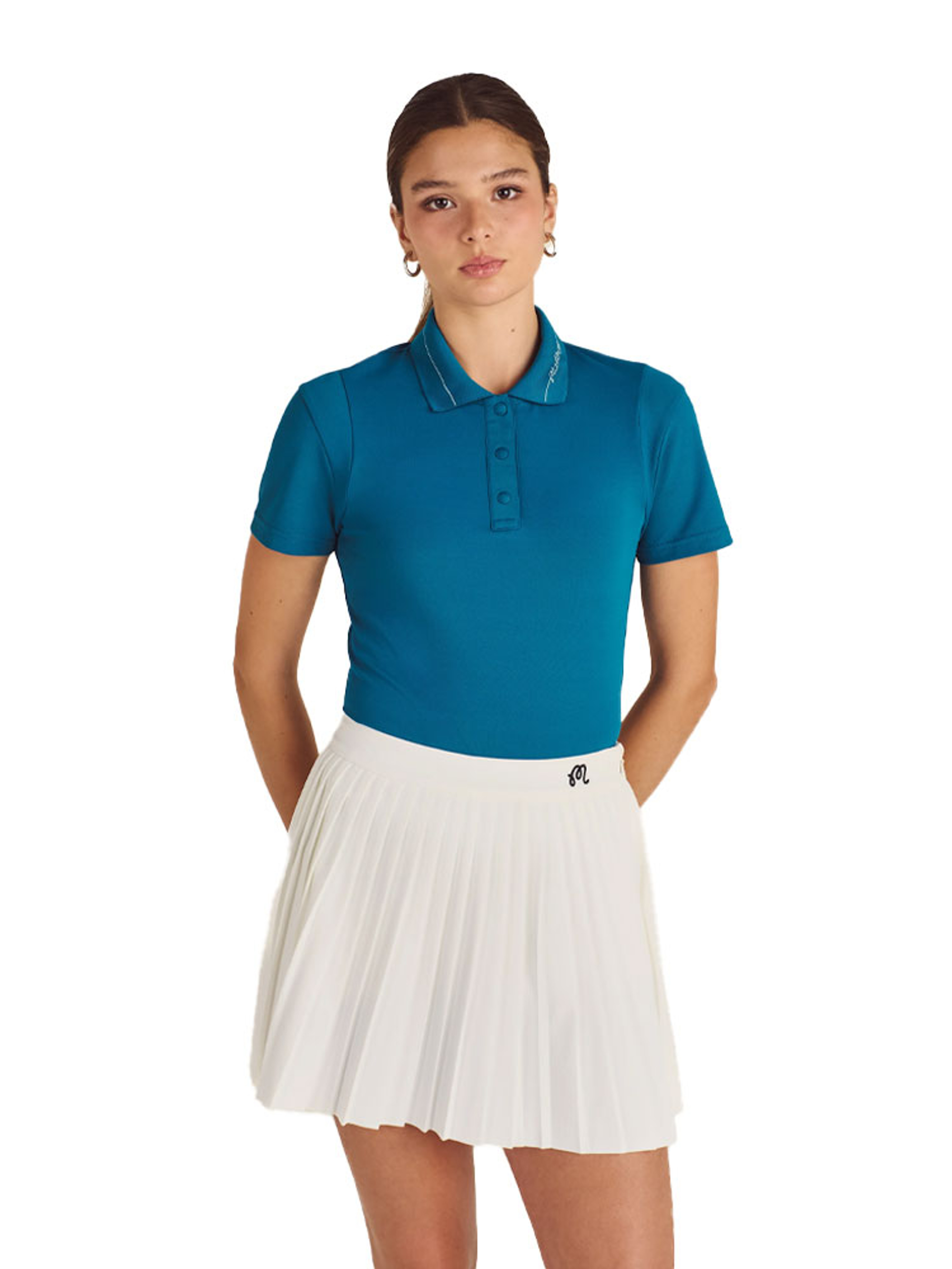 Malbon Womens Paloma Polo - Ocean