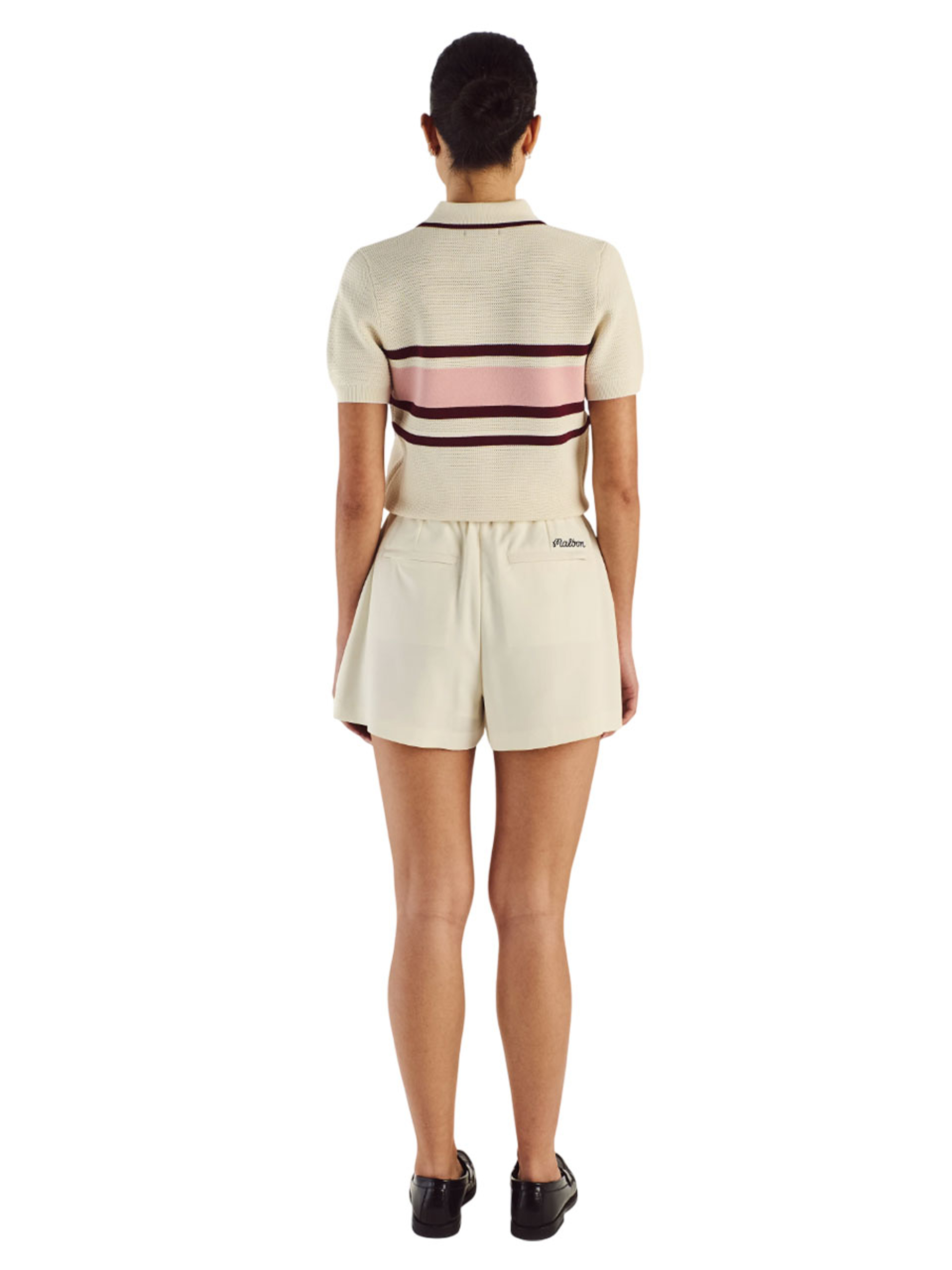 Malbon Womens Carina Polo - Ivory