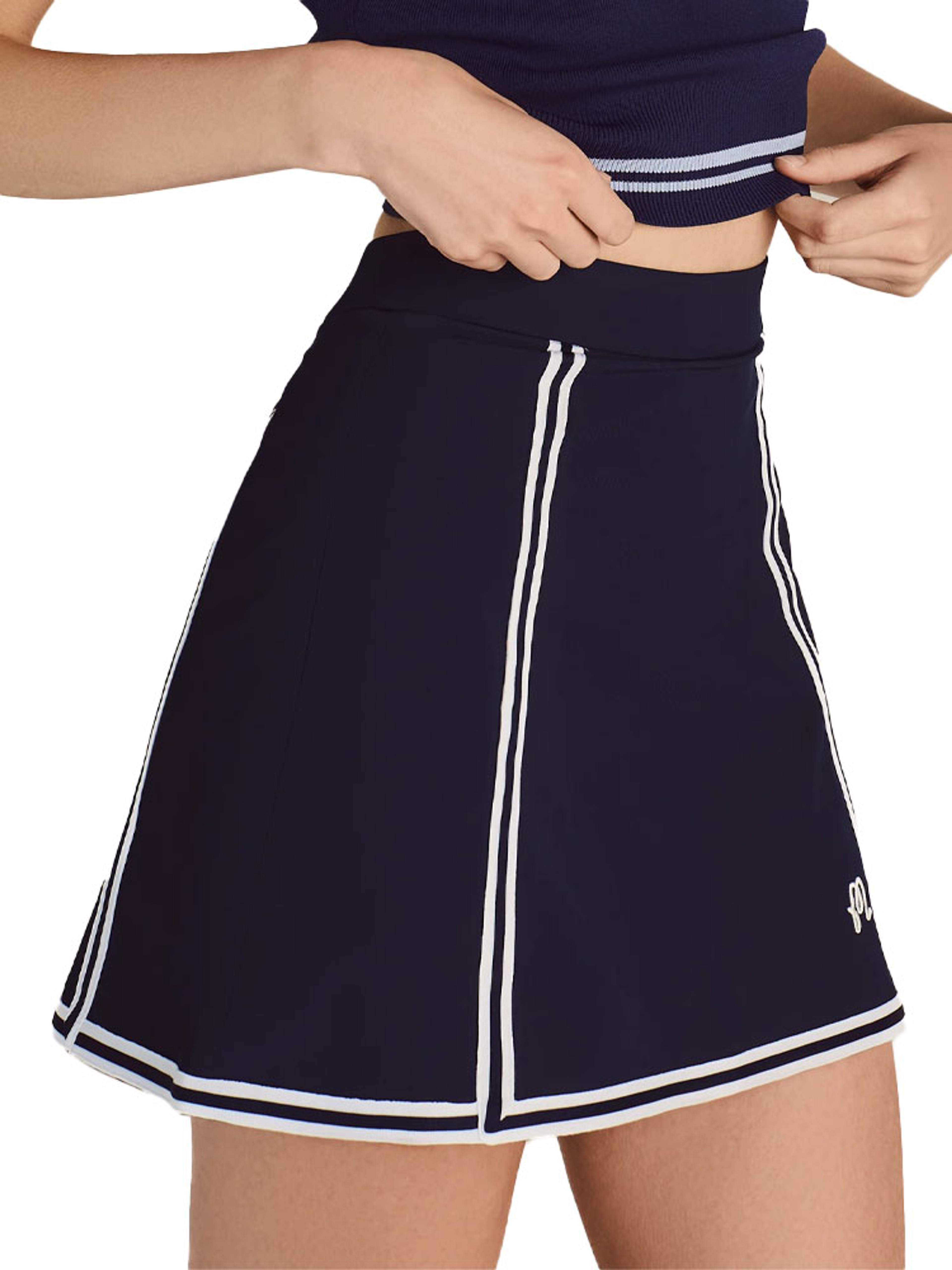 Malbon Womens Lia Skirt - Navy