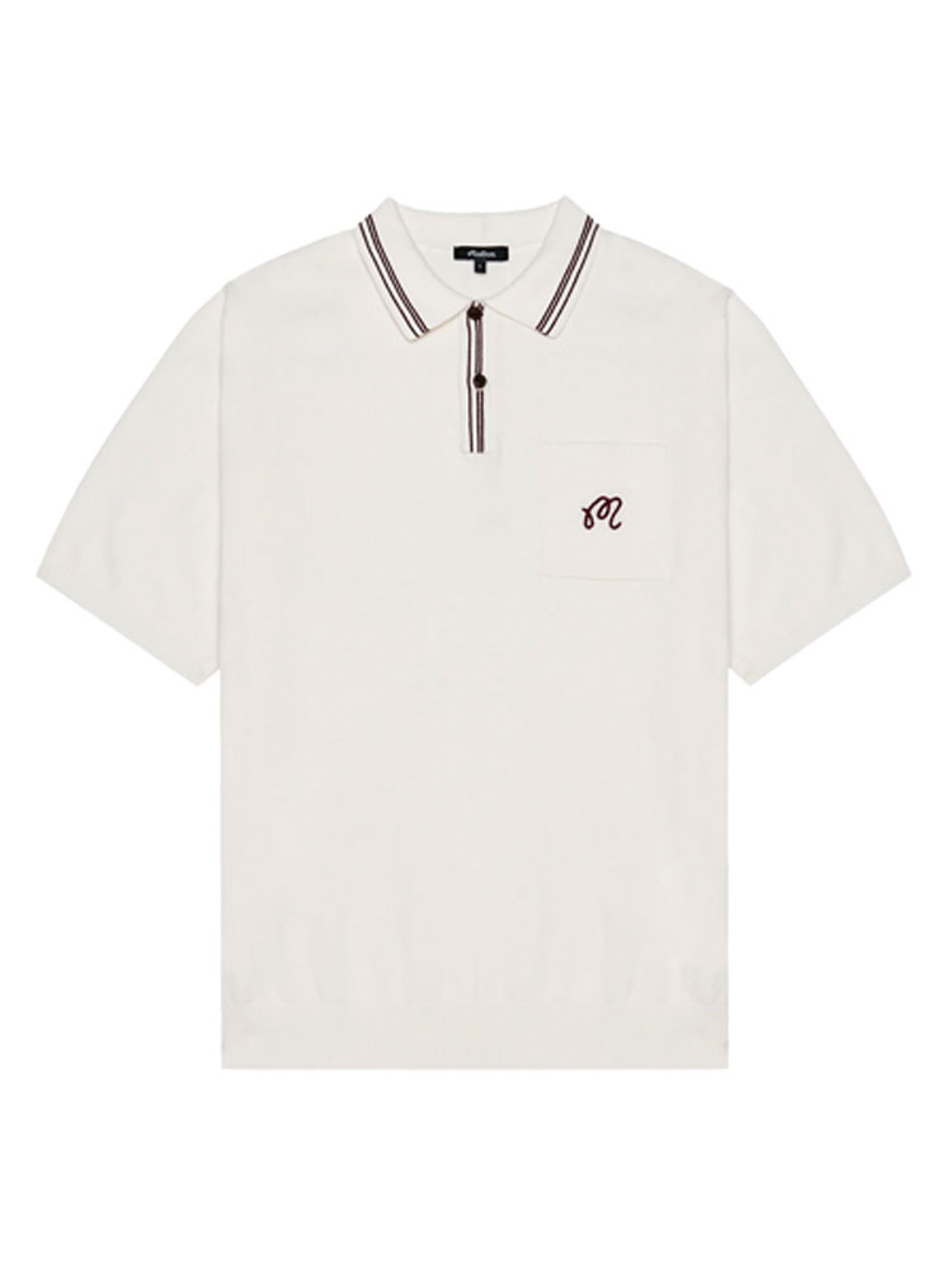 Malbon Campania Knit Polo - Ivory