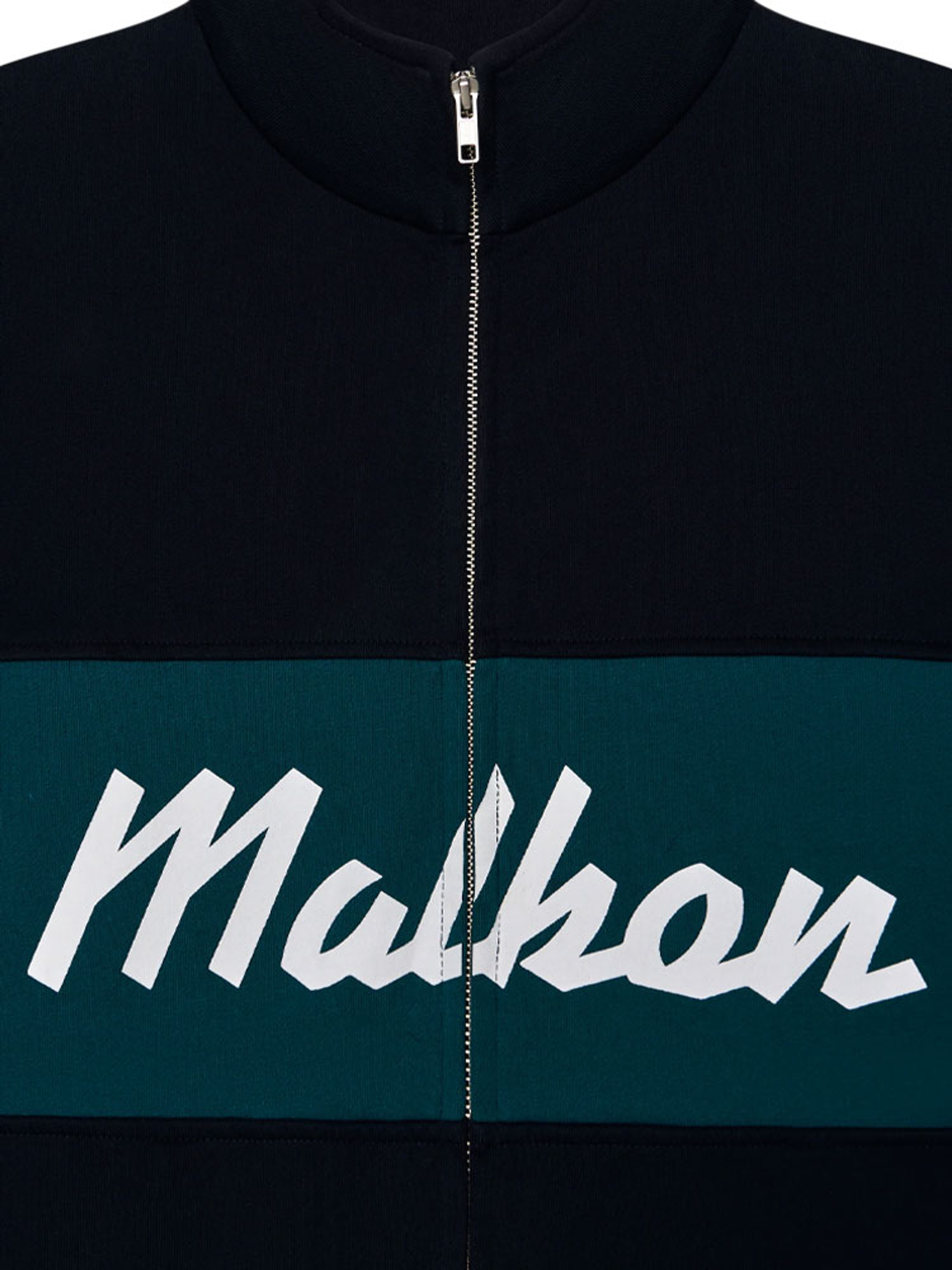 Malbon University Double Zip Jacket - Navy